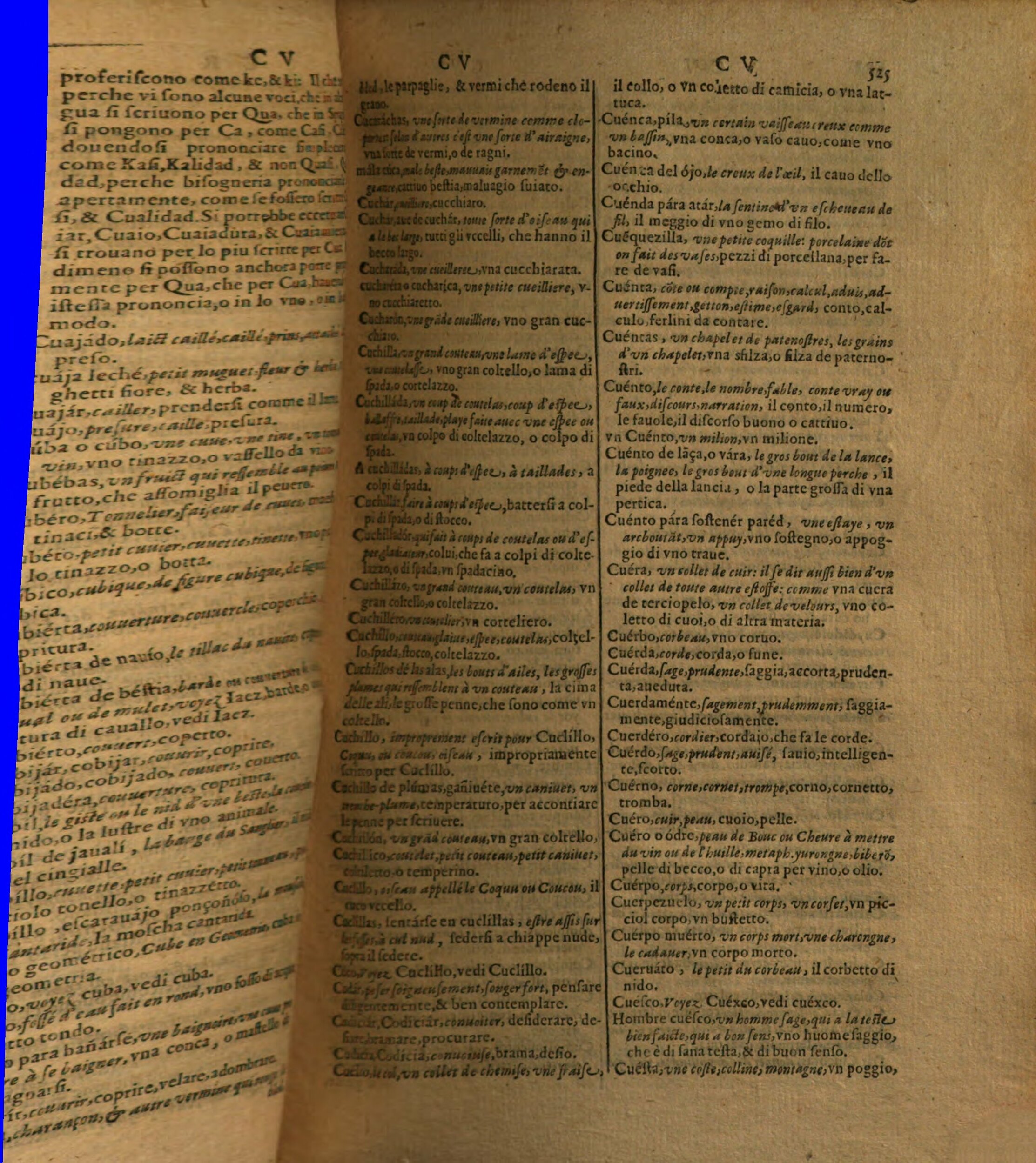 1617 - Samuel Crespin - Trésor des trois langues espagnole, française et italienne (Première partie) - Regensburg