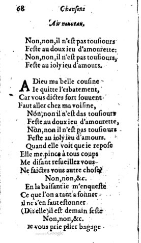 1623 - Jacques Cailloüé - Trésor ou recueil des chansons amoureuses - British Library