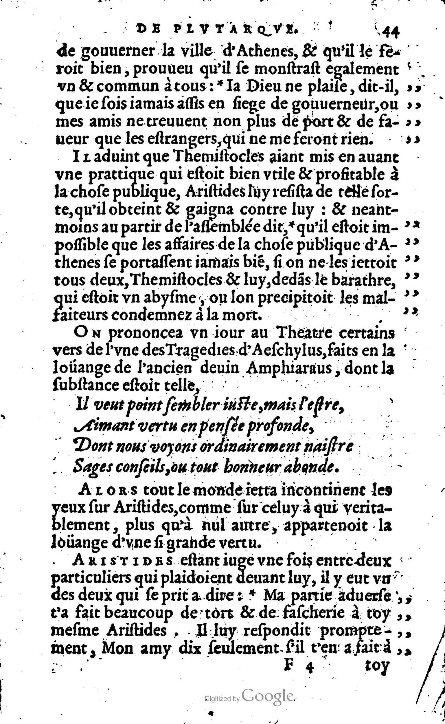 1568 - Willem Silvius - Trésor des vies de Plutarque - Anvers Plantin-Moretus