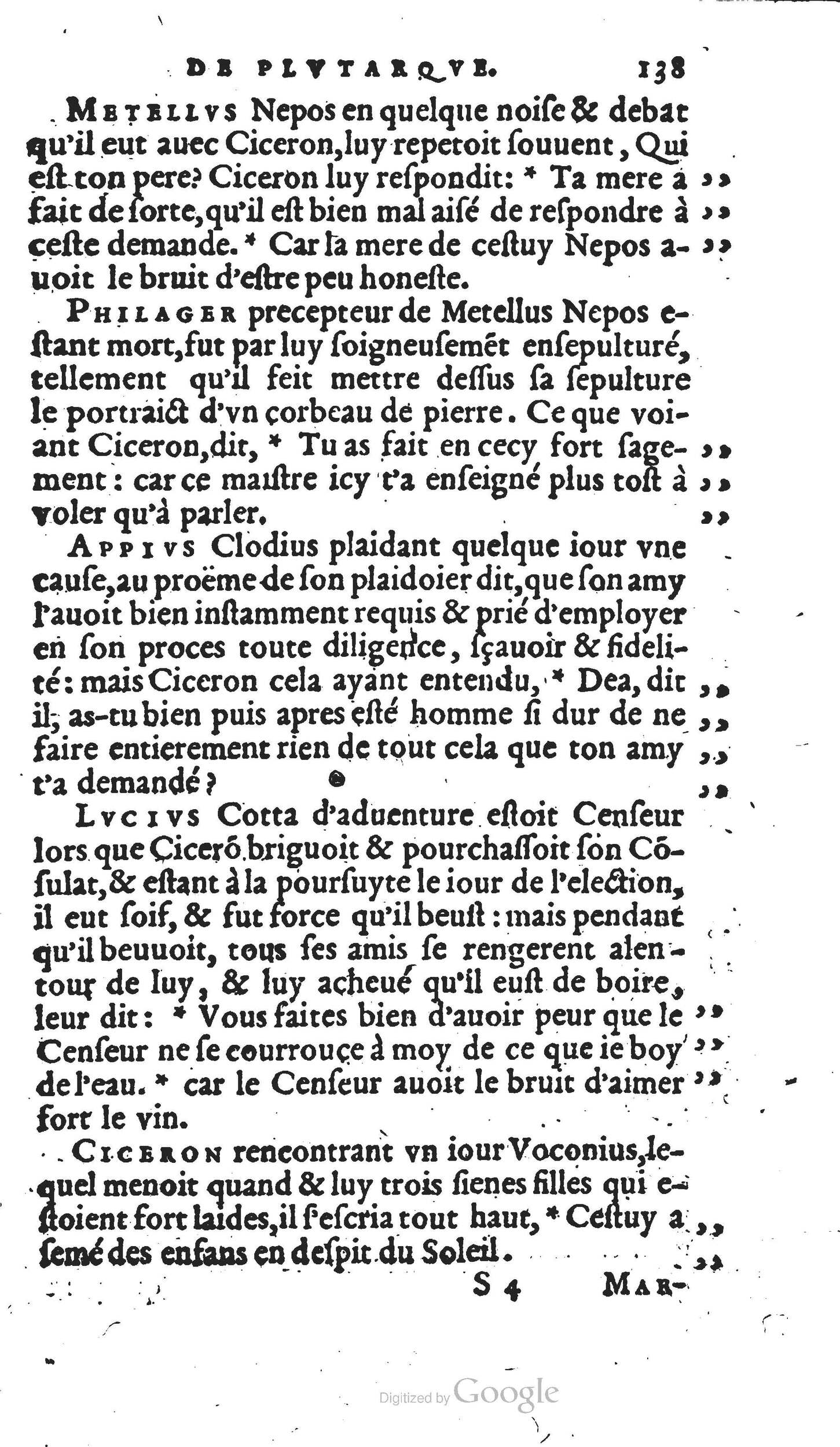 1567 - Willem Silvius - Trésor des vies de Plutarque - Anvers Musée Plantin-Moretus