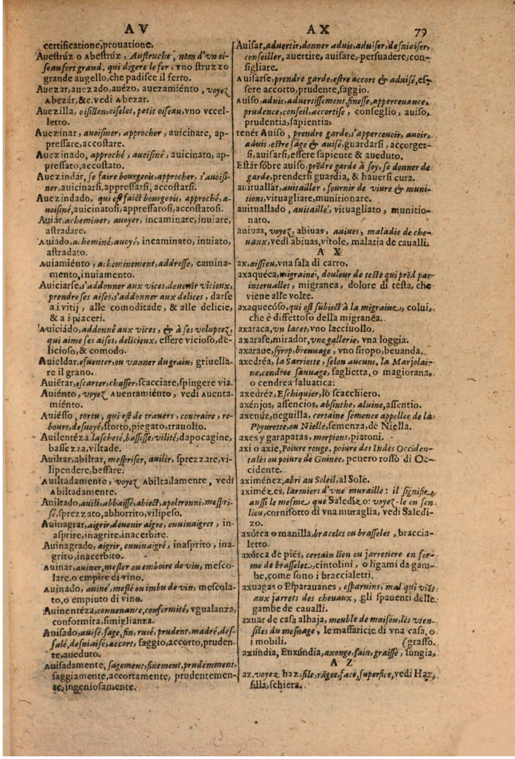 1606 - Samuel Crespin - Thresor des trois langues, francoise, italiene et espagnolle - BSB Munich 1606 - Samuel Crespin - Thresor des trois langues, francoise, italiene et espagnolle - BSB Munich