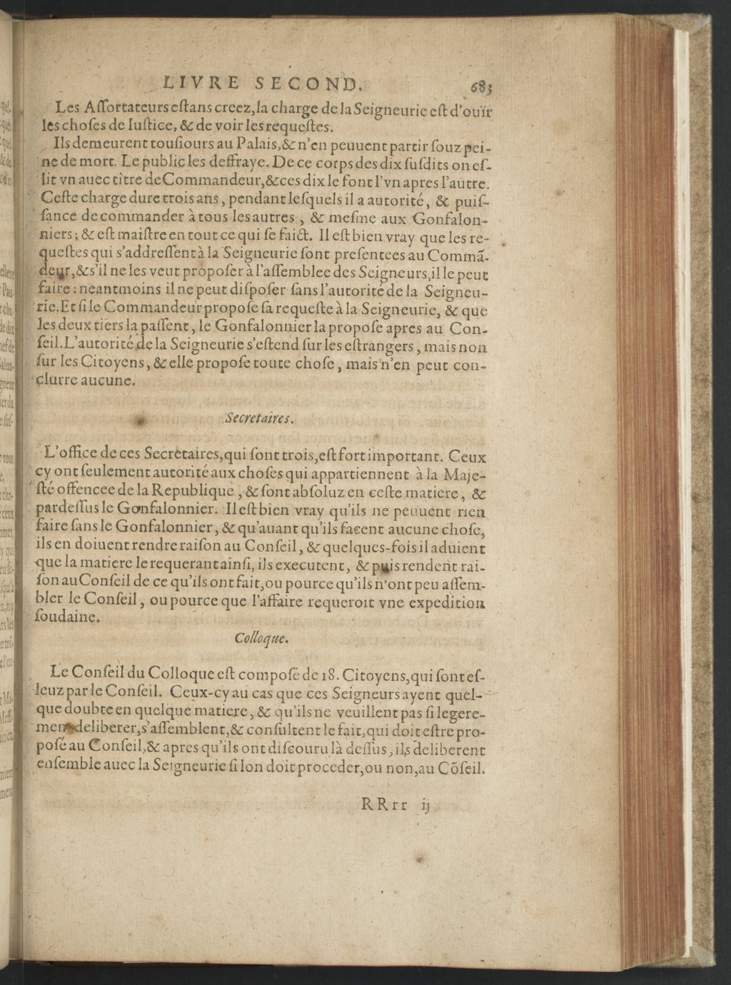 1608 - Nicolas Du Fossé - Trésor politique - BnF Tolbiac
