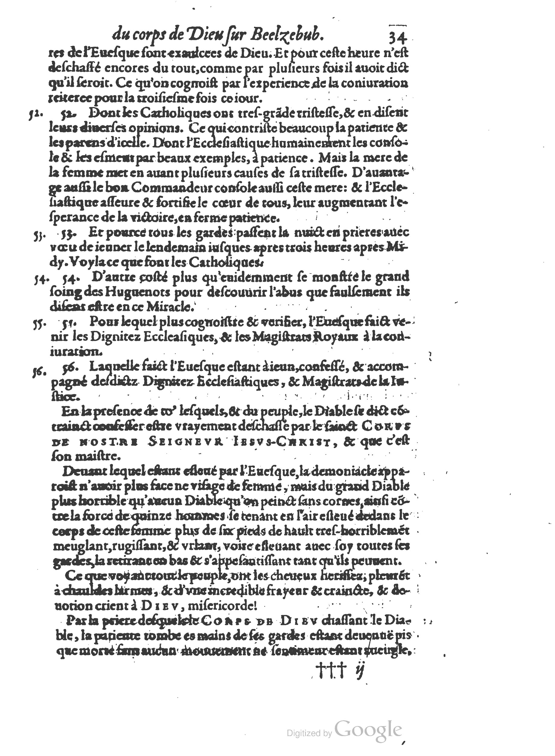 1578 - Nicolas Chesneau - Trésor et entière histoire de la triomphante victoire du corps de Dieu sur l’esprit malin - British Library 1578 - Nicolas Chesneau - Trésor et entière histoire de la triomphante victoire du corps de Dieu sur l’esprit malin - British Library