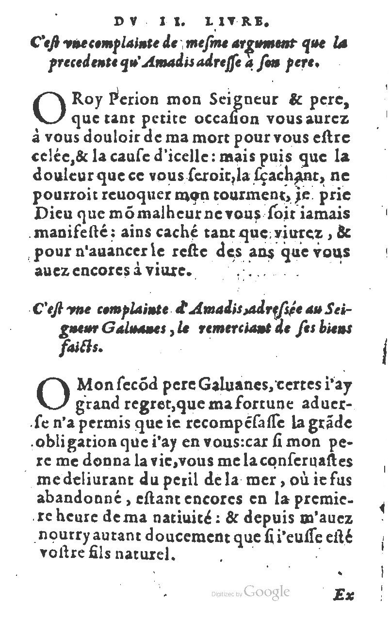 1582 - Jean Huguetan - Trésor des Amadis T. 1 - BM Lyon
