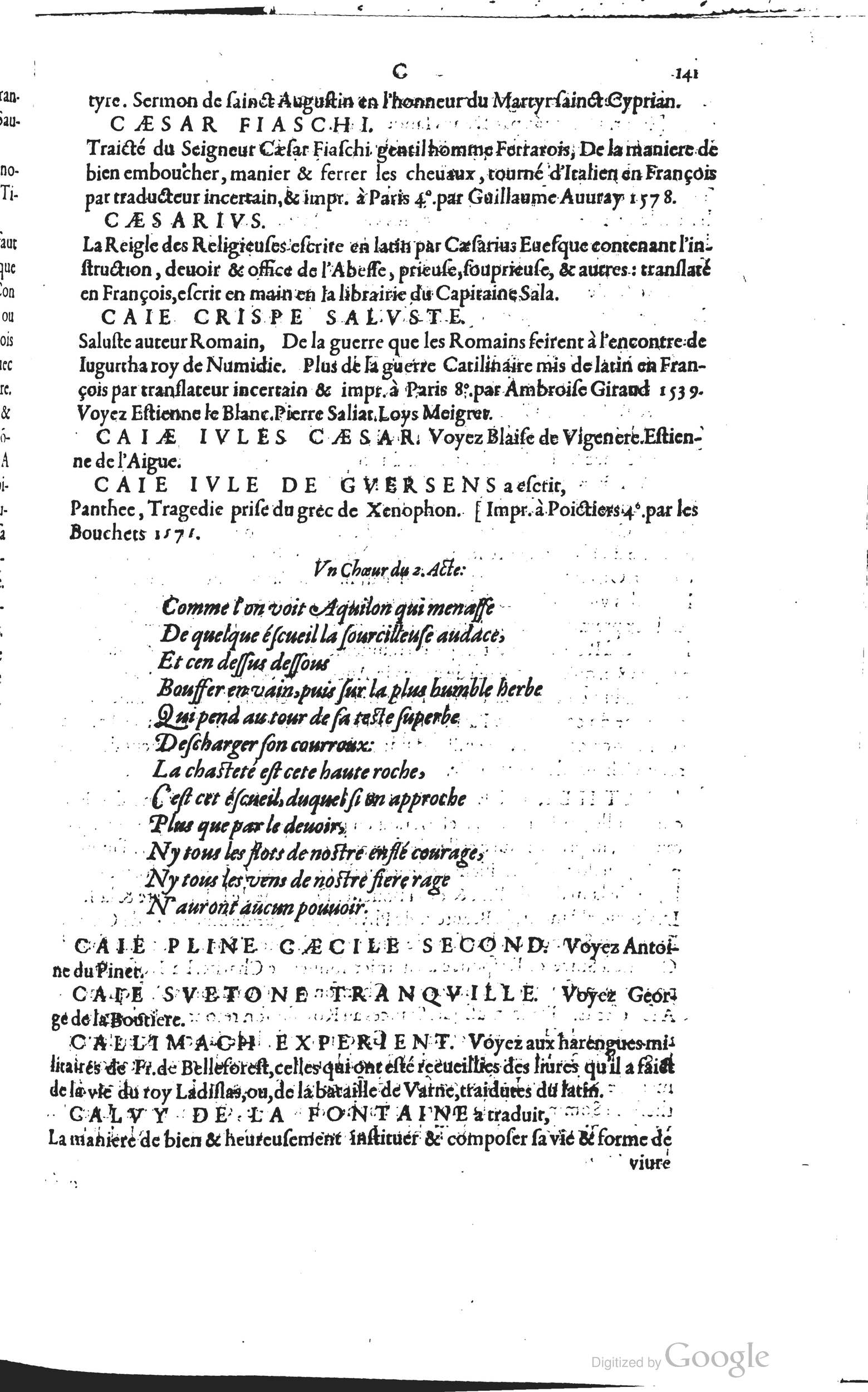 1585 - Barthélemy Honorat - Bibliothèques françaises - BSB Munich