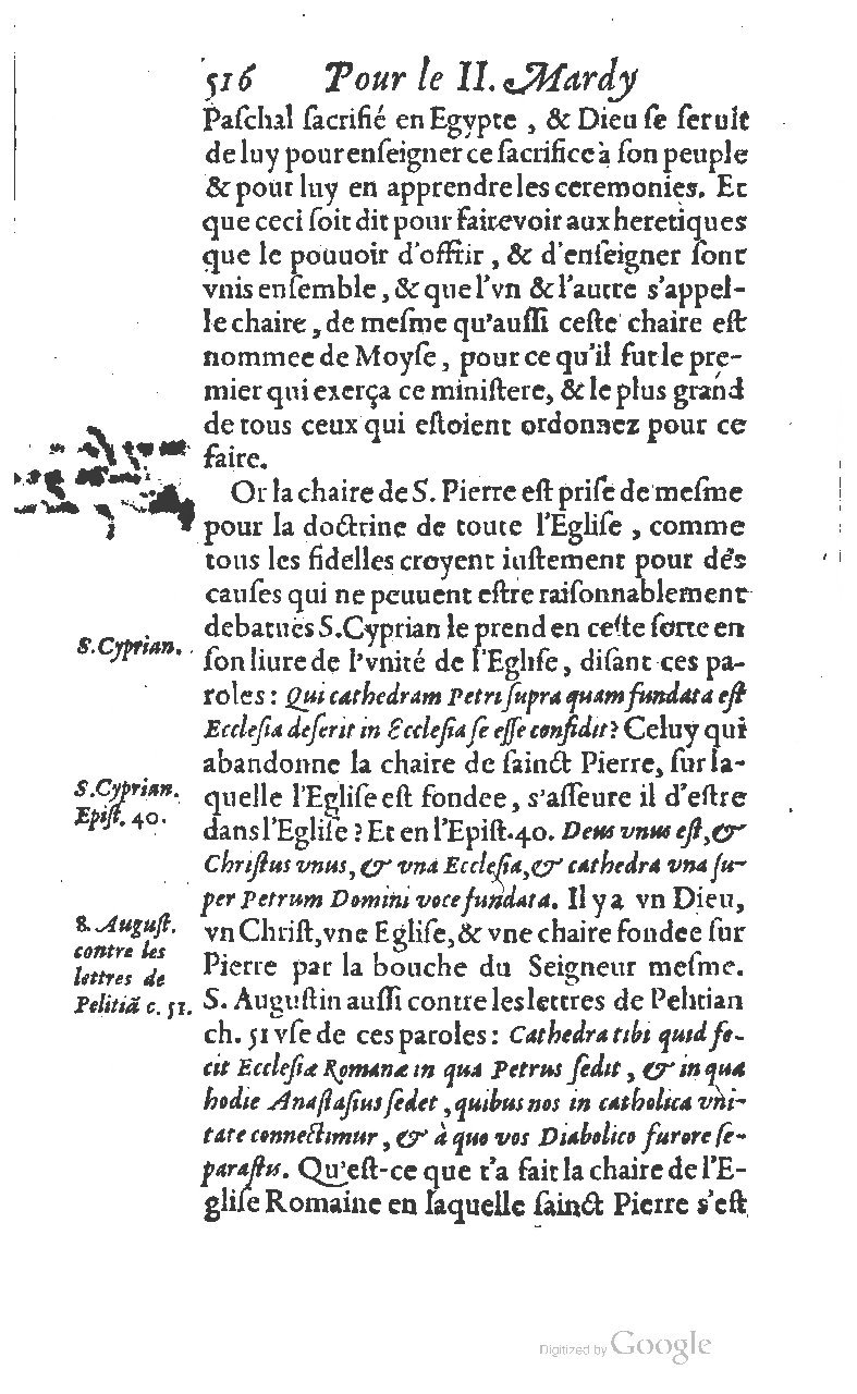 1607 - Nicolas Du Fossé - Trésor quadragésimal - T 01 - BM Lyon