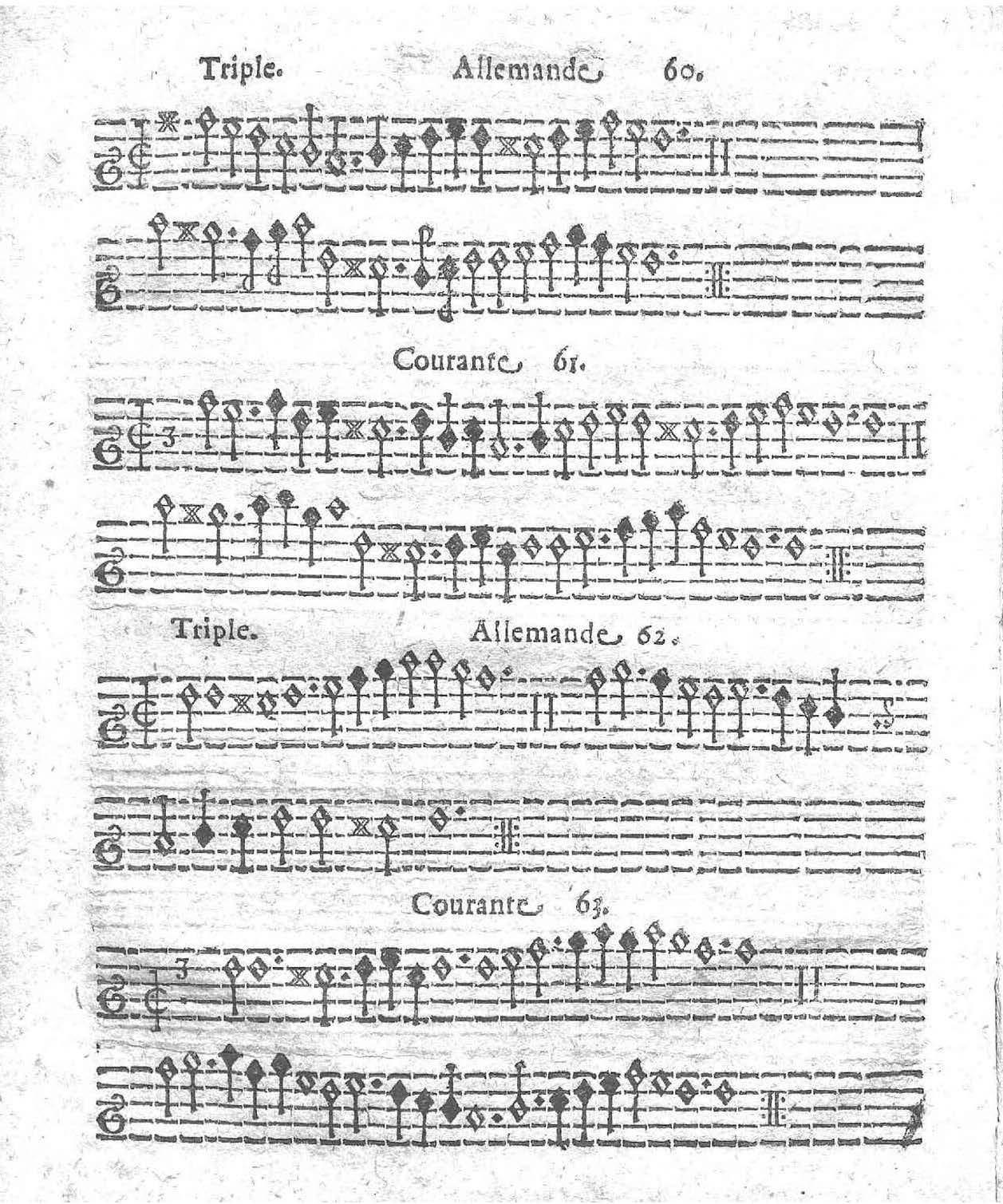 1621 - Jehan Weidnern - Trésor de toutes sortes de danses nouvelles à la française, allemande, espagnole, et italienne, à cinq et six parties - Vatican Apostolic Library