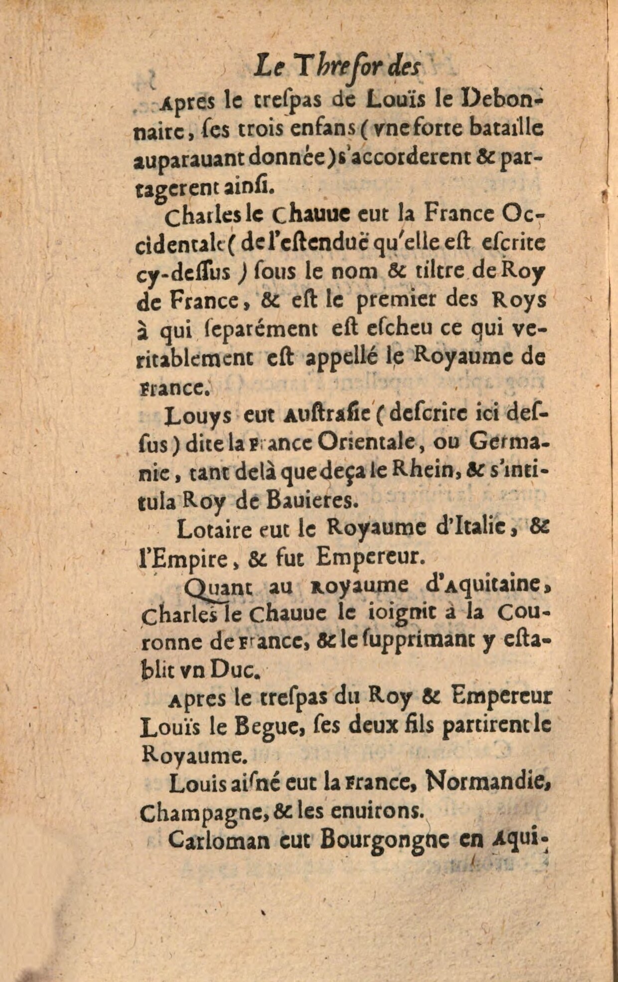 1639 - Jean Corrozet - Trésor des histoires de France - BSB Munich