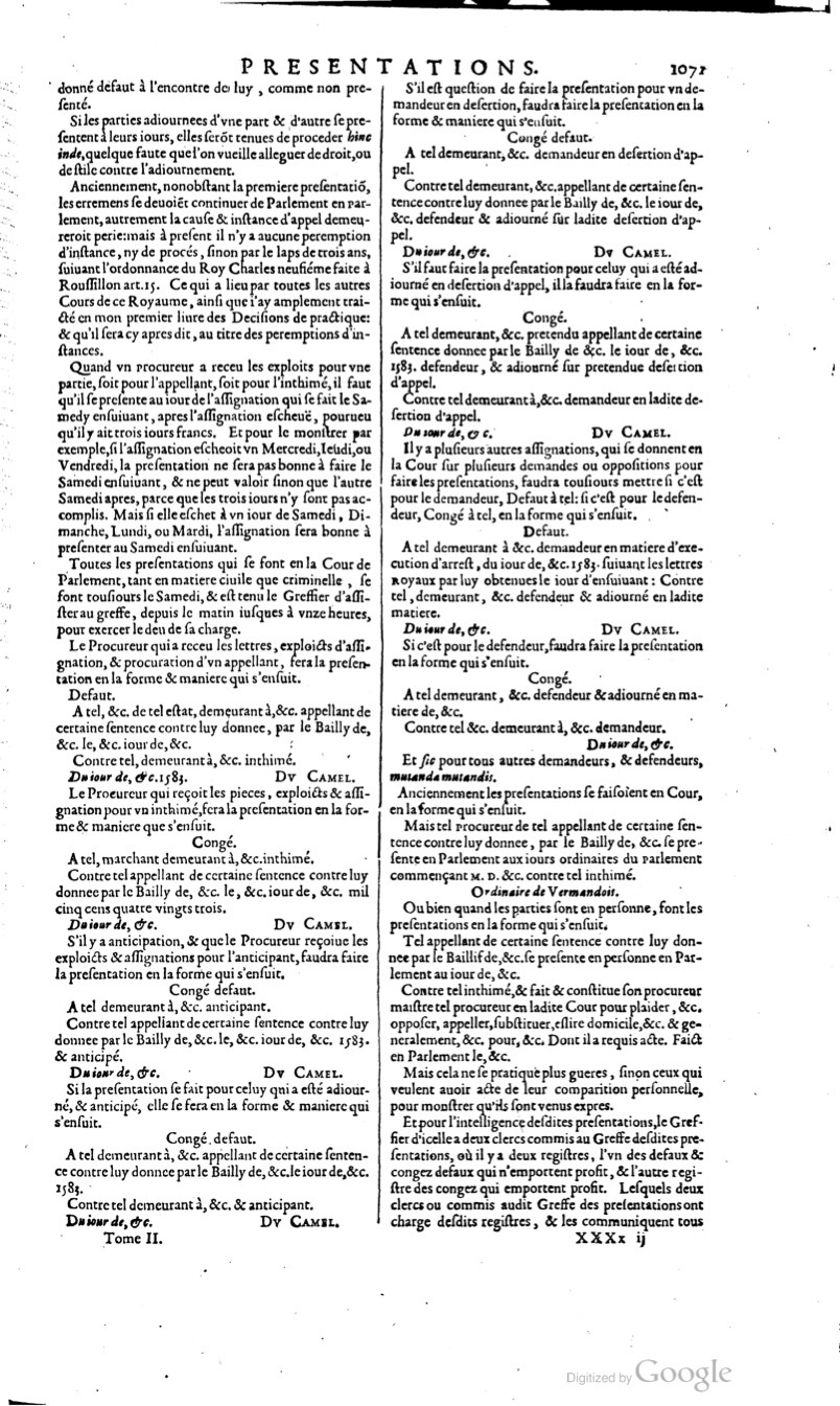 1629 - Veuve Nicolas Buon - Trésor du droit français (29620 T. 2) - BM Lyon