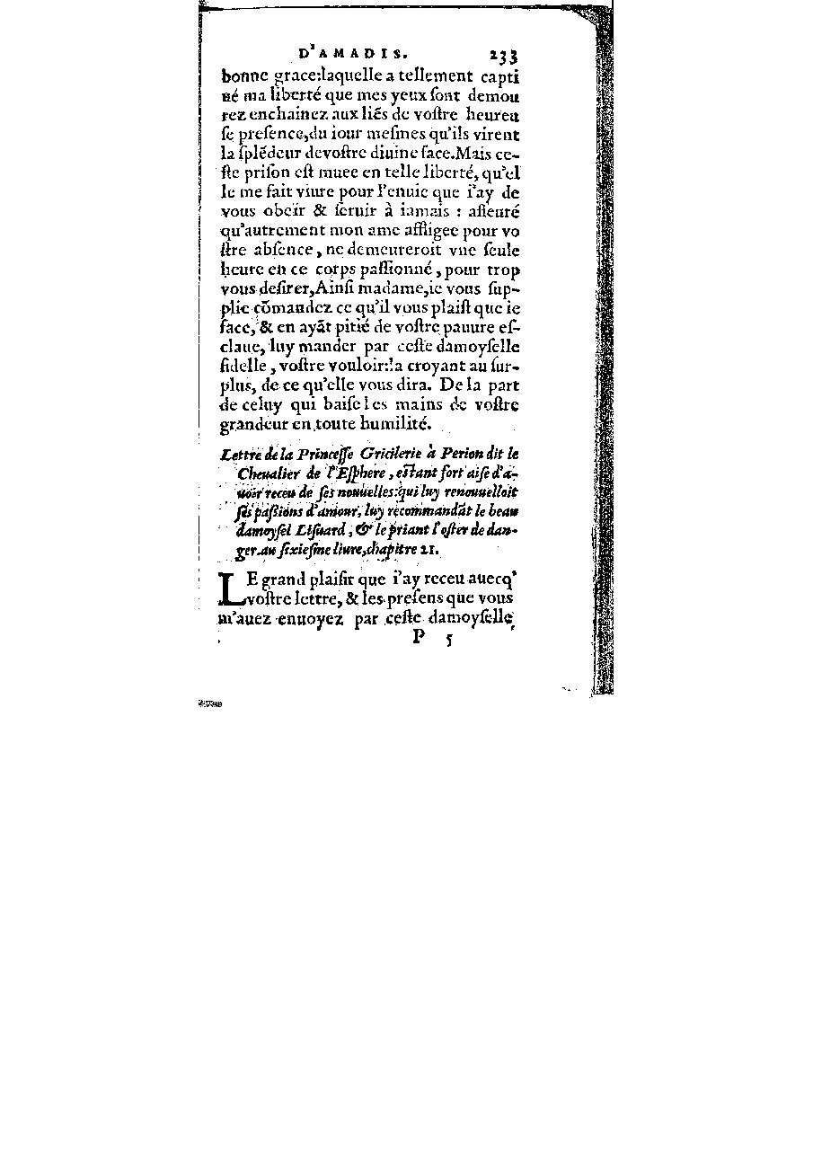 1572 - Veuve Gabriel Cotier - Trésor des Amadis - BM Lyon