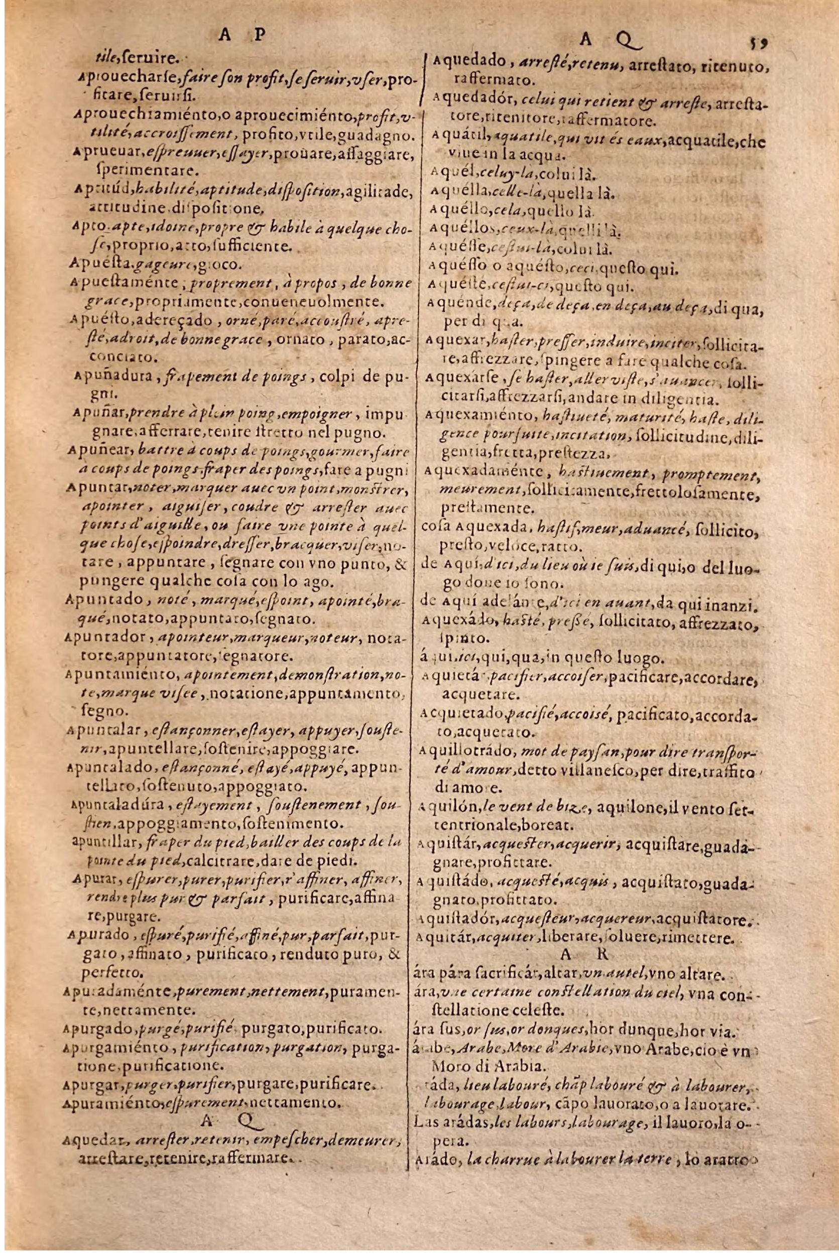 1627 - Jacques Crespin - Trésor des trois langues - Regensburg