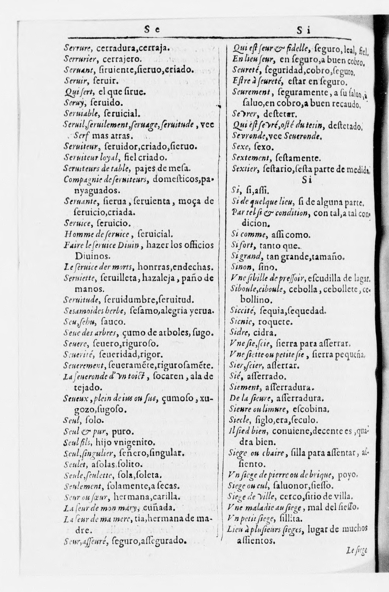 1616 - Veuve Marc Orry - Trésor des deux langues espagnole et française (Seconde partie) - BnF 1616 - Veuve Marc Orry - Trésor des deux langues espagnole et française (Seconde partie) - BnF