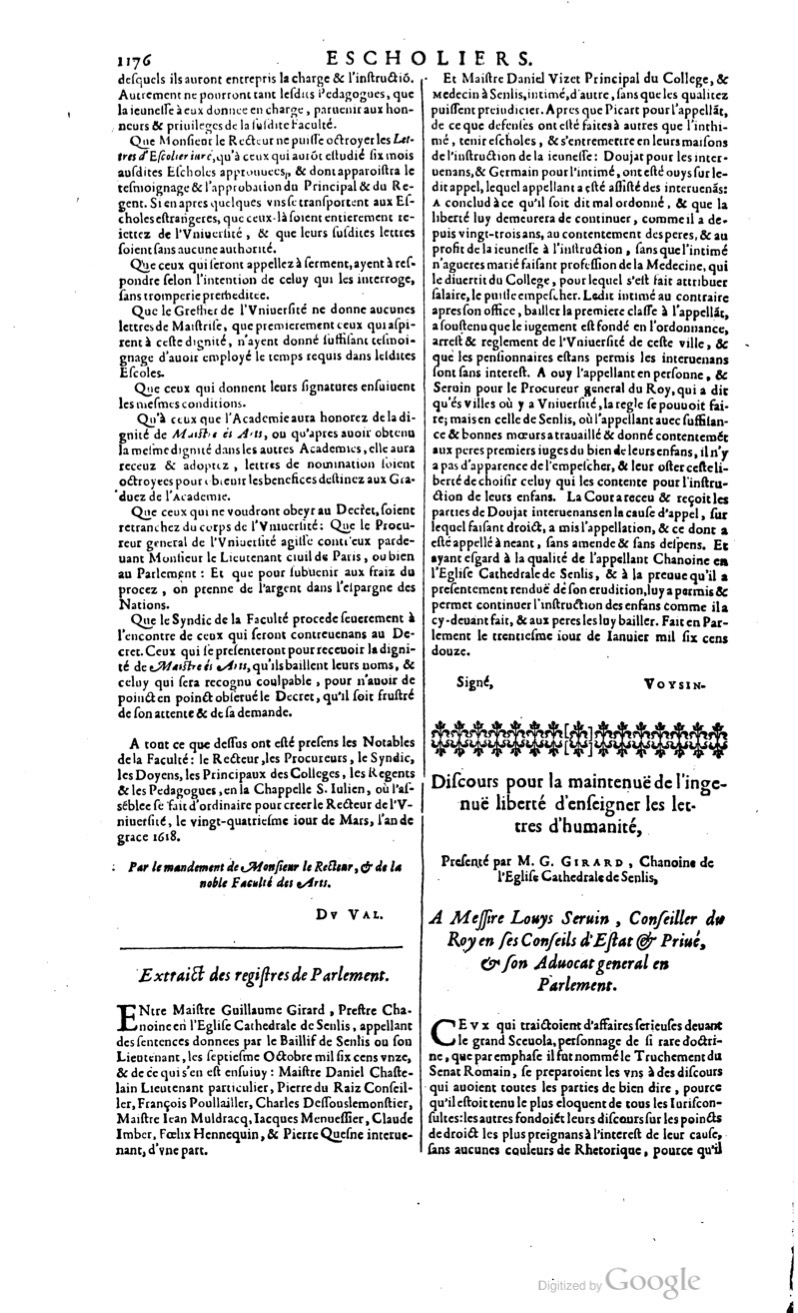 1629 - Veuve Nicolas Buon - Trésor du droit français (29620 T. 1) - BM Lyon
