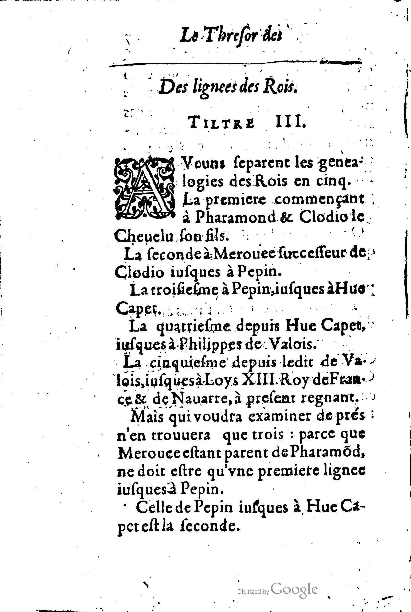 1619 - Jean Corrozet - Trésor des histoires de France - BSB Munich