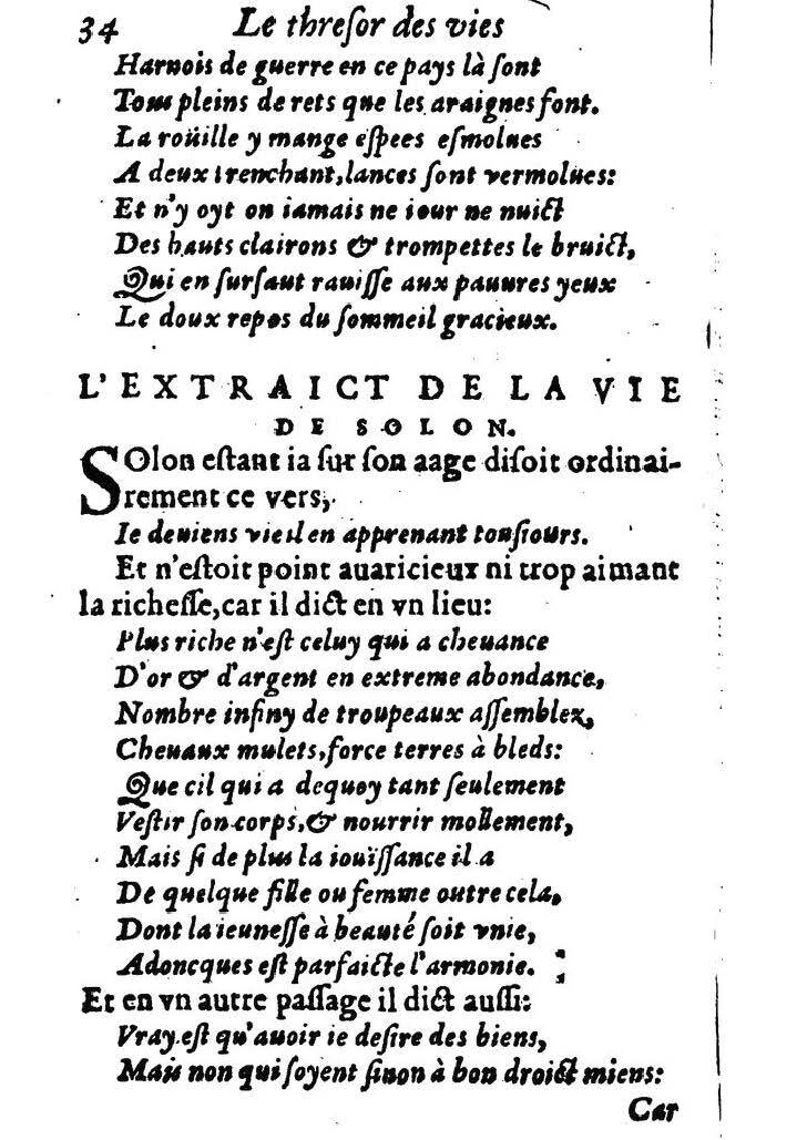 1611 - Pierre Rigaud - Trésor des vies de Plutarque - BM Lyon