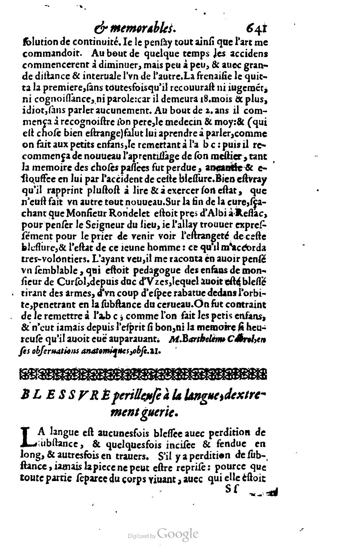 1620 - Samuel Crespin - Trésor d’histoires admirables et mémorables - BCU Lausanne
