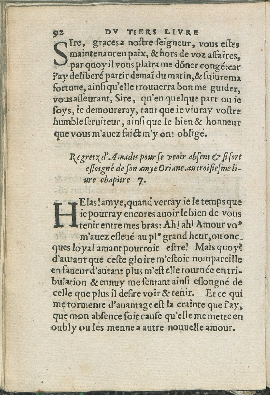 1559 - Pierre Regnard - Trésor des Amadis - Det KLG Copenhague