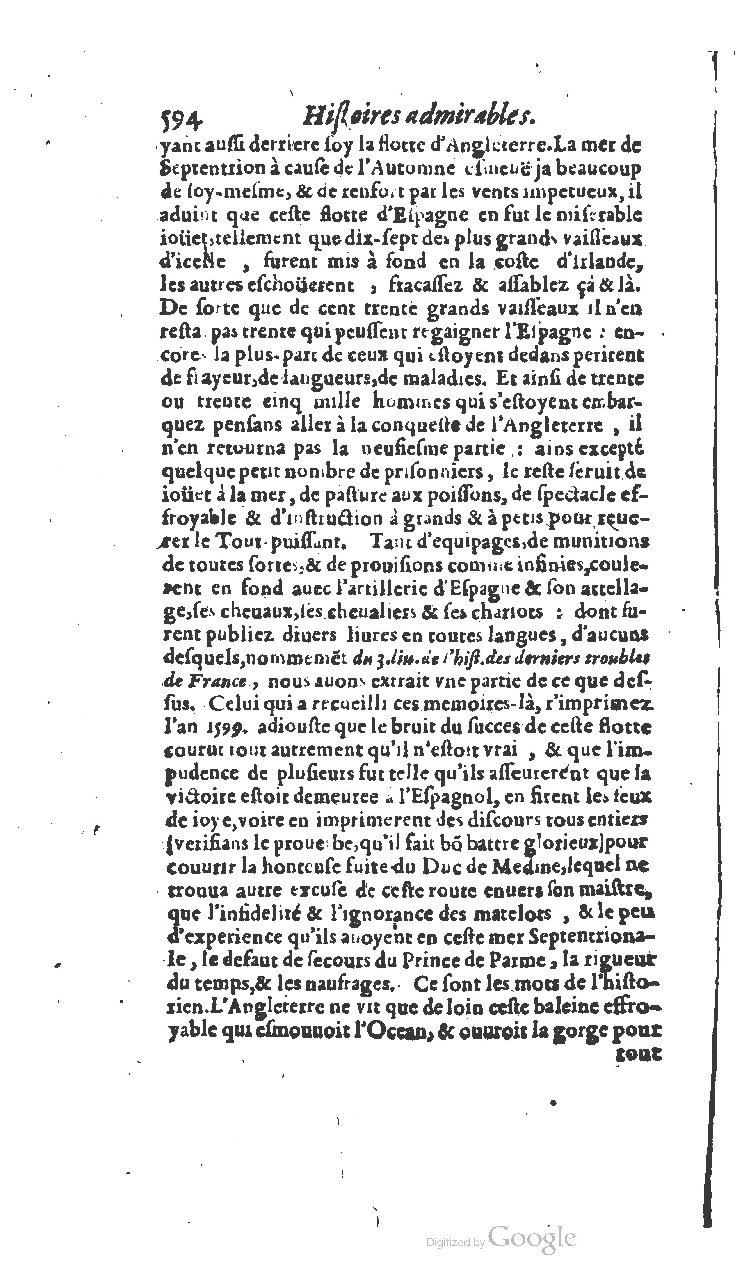 1610 - Paul Marceau - Trésor d’histoires admirables et mémorables - BSB Munich 1610 - Paul Marceau - Trésor d’histoires admirables et mémorables - BSB Munich