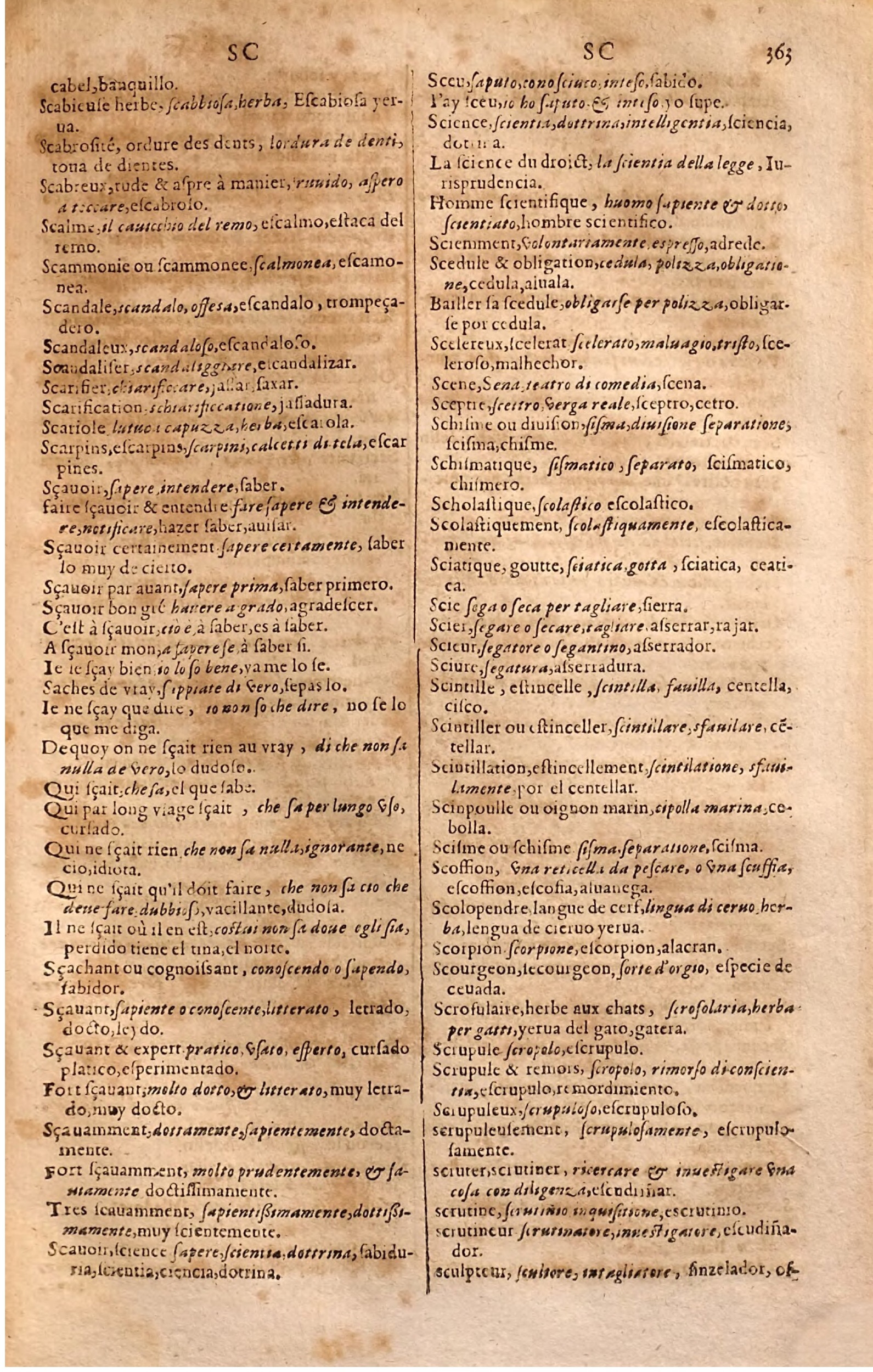 1627 - Jacques Crespin - Trésor des trois langues (Seconde partie) - Regensburg