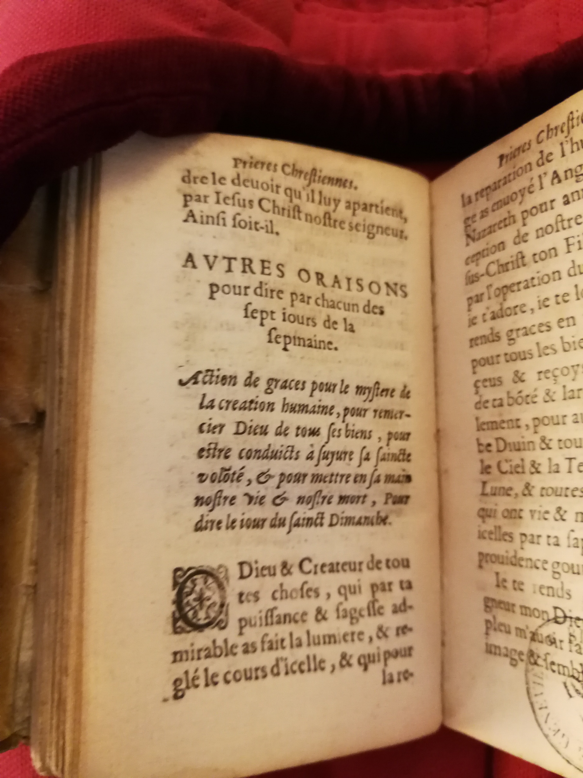 1598 - Barthélemy Macé - Trésor des prières, oraisons et instructions chrétiennes - Bibliothèque Sainte-Geneviève