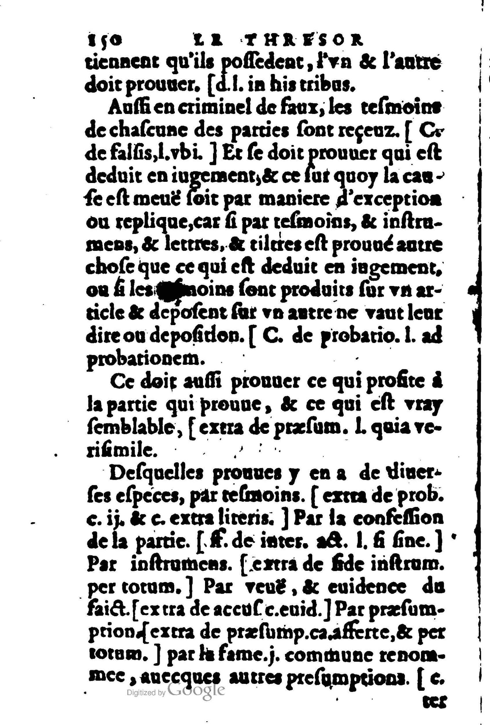 1605 - Pierre Rigaud - Trésor de pratique pour les juges - BM Lyon 1605 - Pierre Rigaud - Trésor de pratique pour les juges - BM Lyon