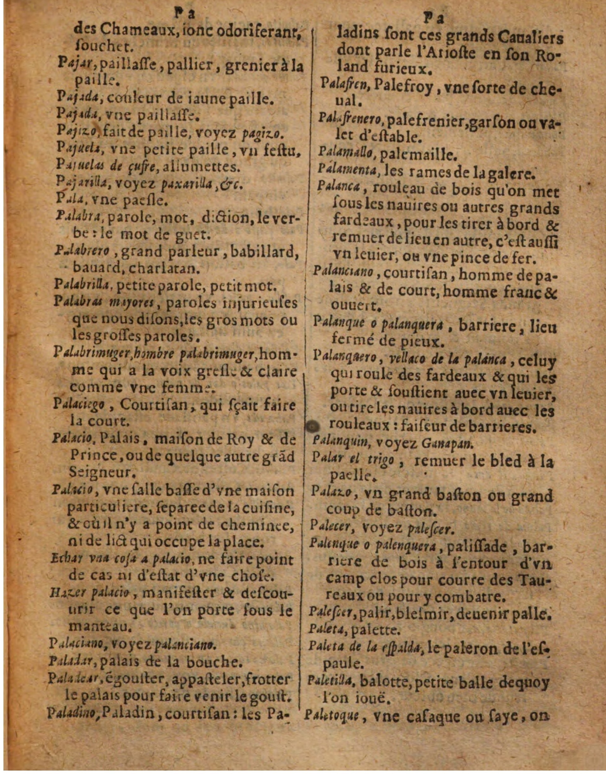 1625 - Hubert Antoine - Trésor des deux langues espagnole et française - Augsbourg