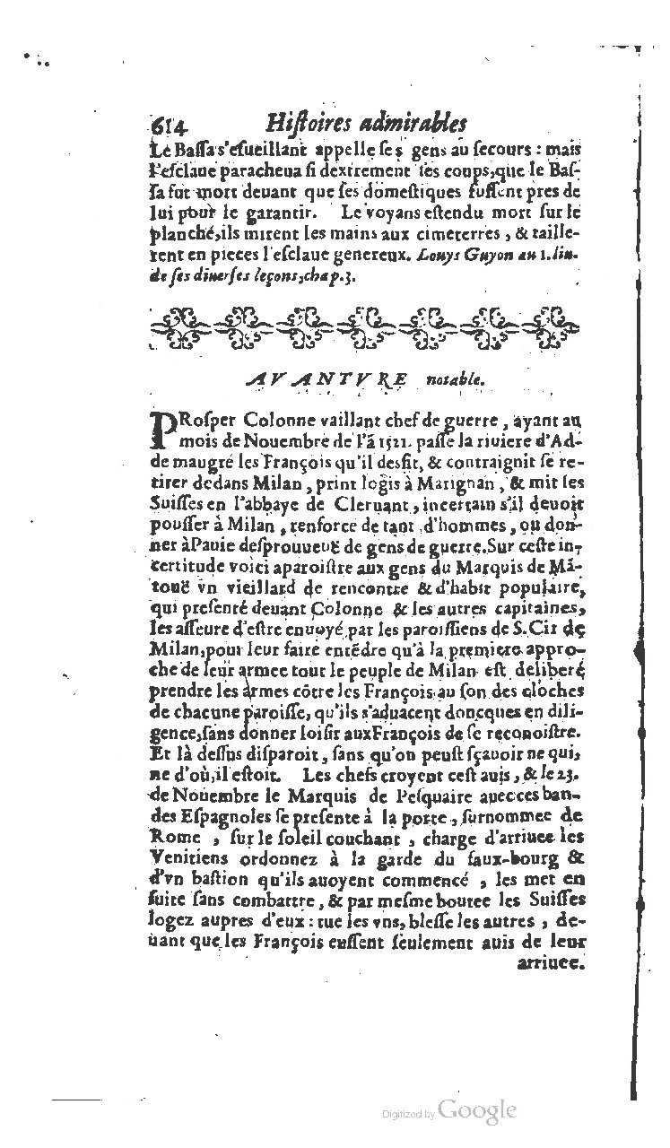 1610 - Paul Marceau - Trésor d’histoires admirables et mémorables - BSB Munich