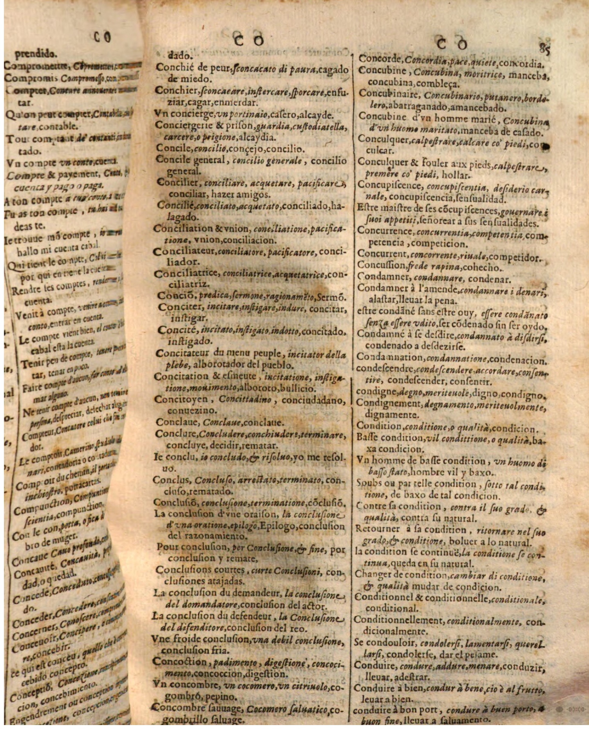 1644 - Jacques Crespin - Trésor des trois langues - Passau