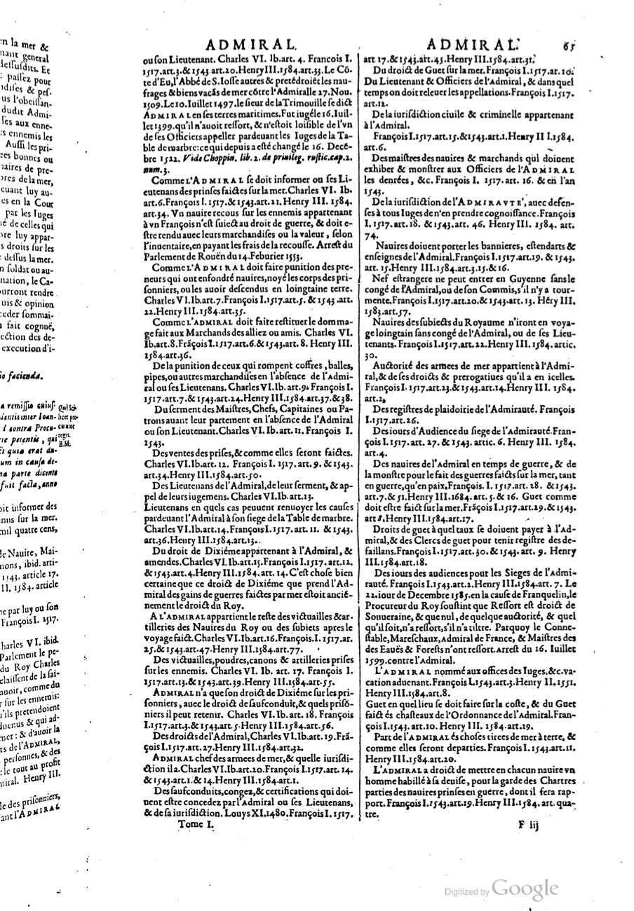 1629 - Veuve Nicolas Buon - Trésor du droit français (29620 T. 1) - BM Lyon