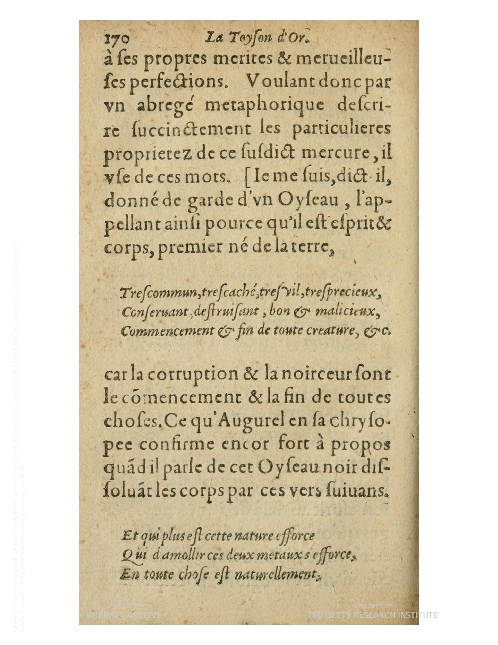 1612 - Charles Sevestre - Toison d’or ou la fleur des trésors - Getty Research Institute