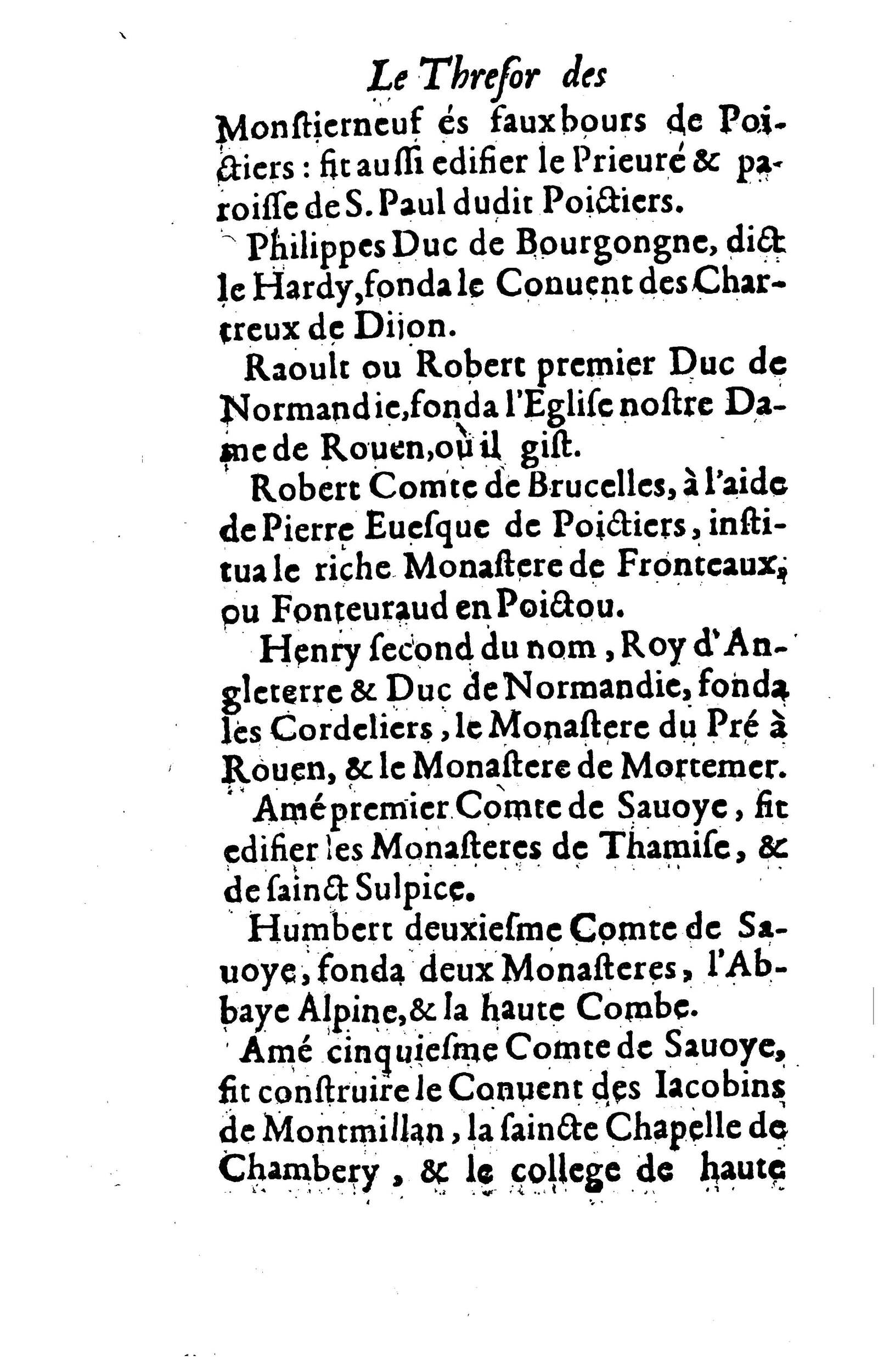 1617 - Jean Corrozet - Trésor des histoires de France - BM Lyon