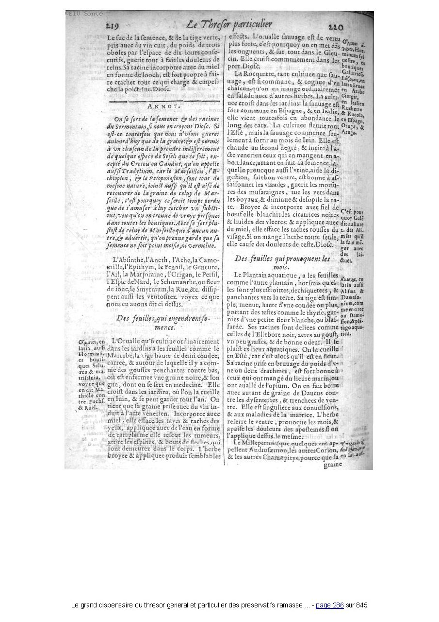 1609 - Étienne Gamonet - Grand dispensaire ou Trésor général et particulier des préservatifs - BIU Santé 1609 - Étienne Gamonet - Grand dispensaire ou Trésor général et particulier des préservatifs - BIU Santé