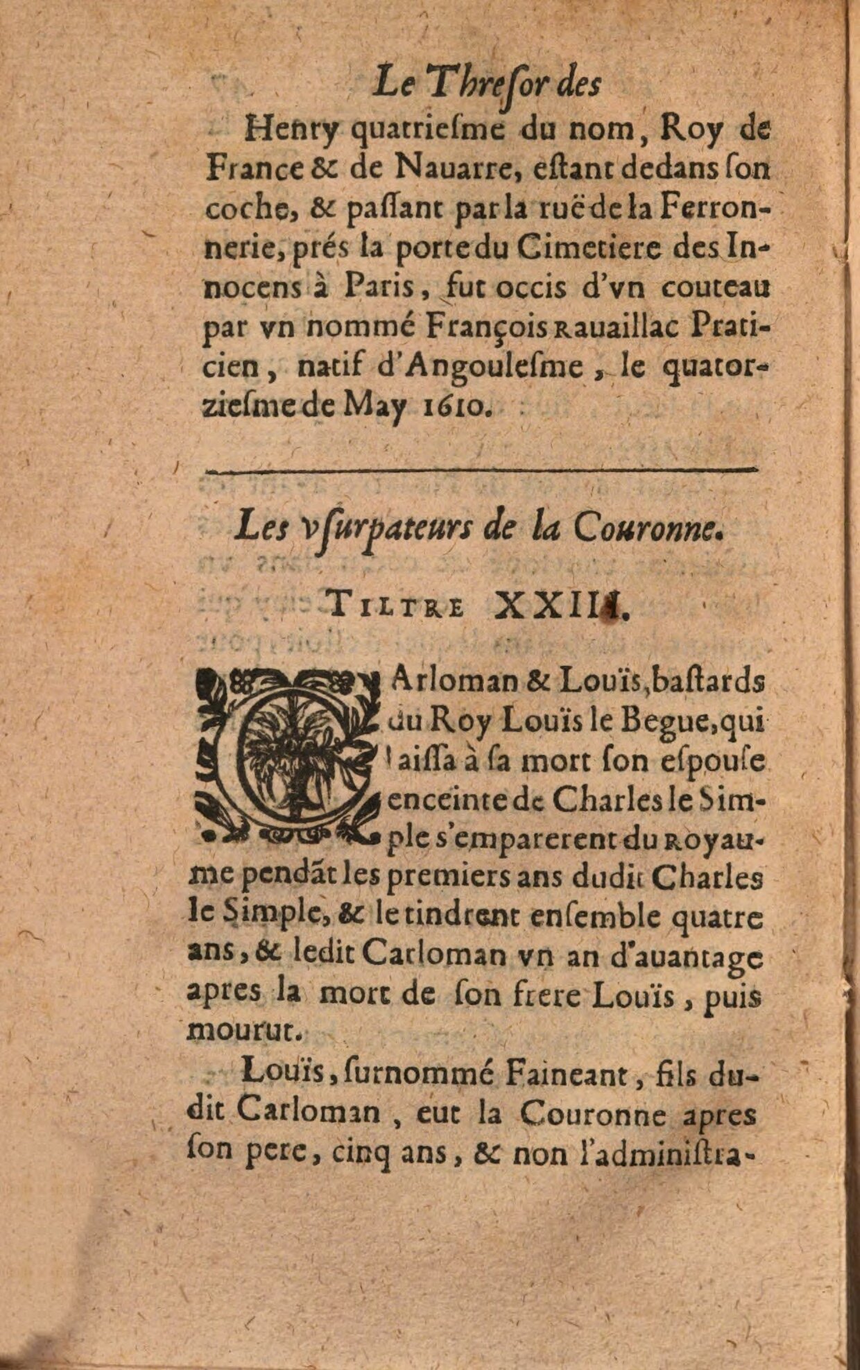 1639 - Jean Corrozet - Trésor des histoires de France - BSB Munich 1639 - Jean Corrozet - Trésor des histoires de France - BSB Munich