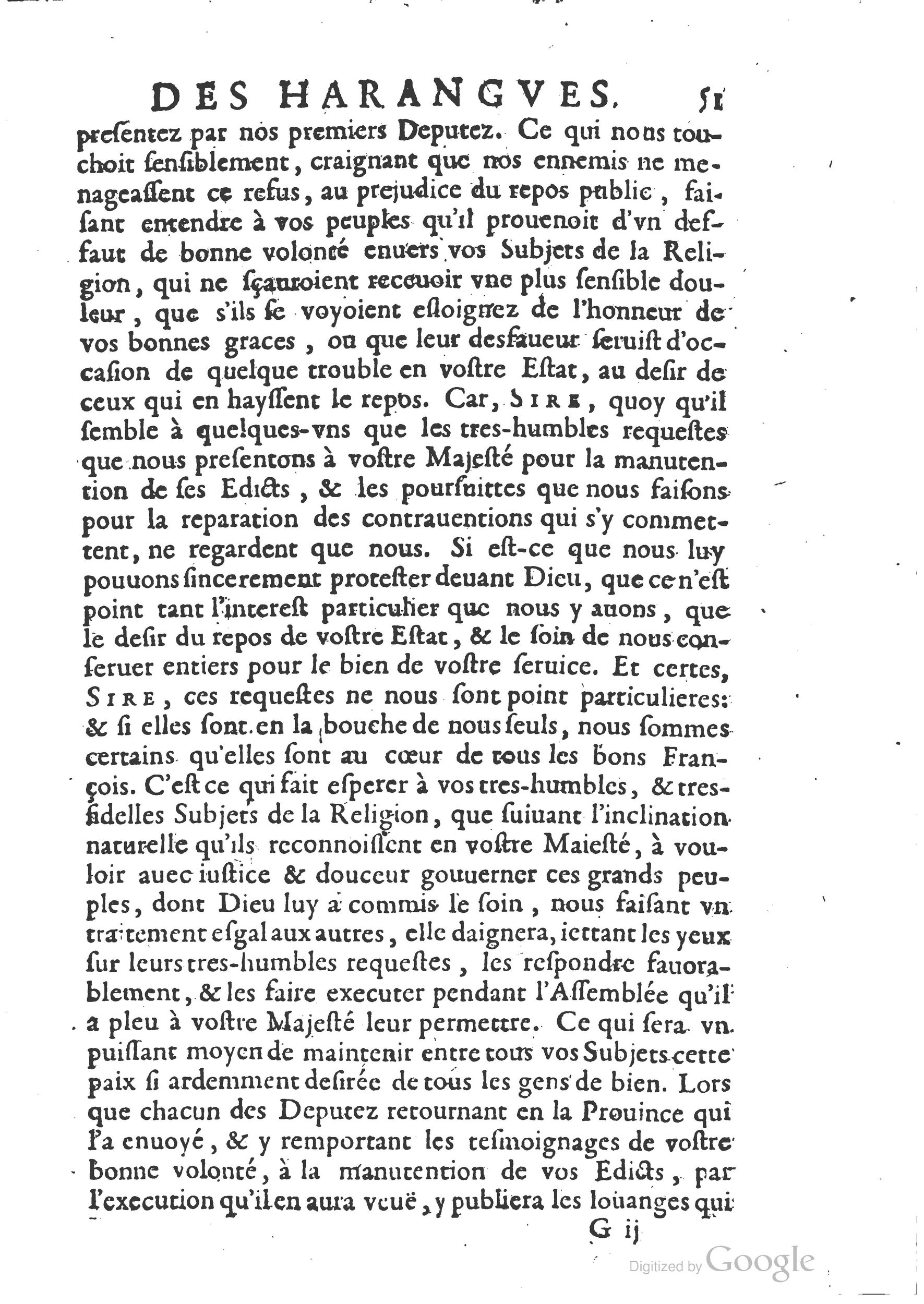 1654 - Michel Bobin - Trésor des harangues, remontrances et oraisons funèbres - BM Lyon