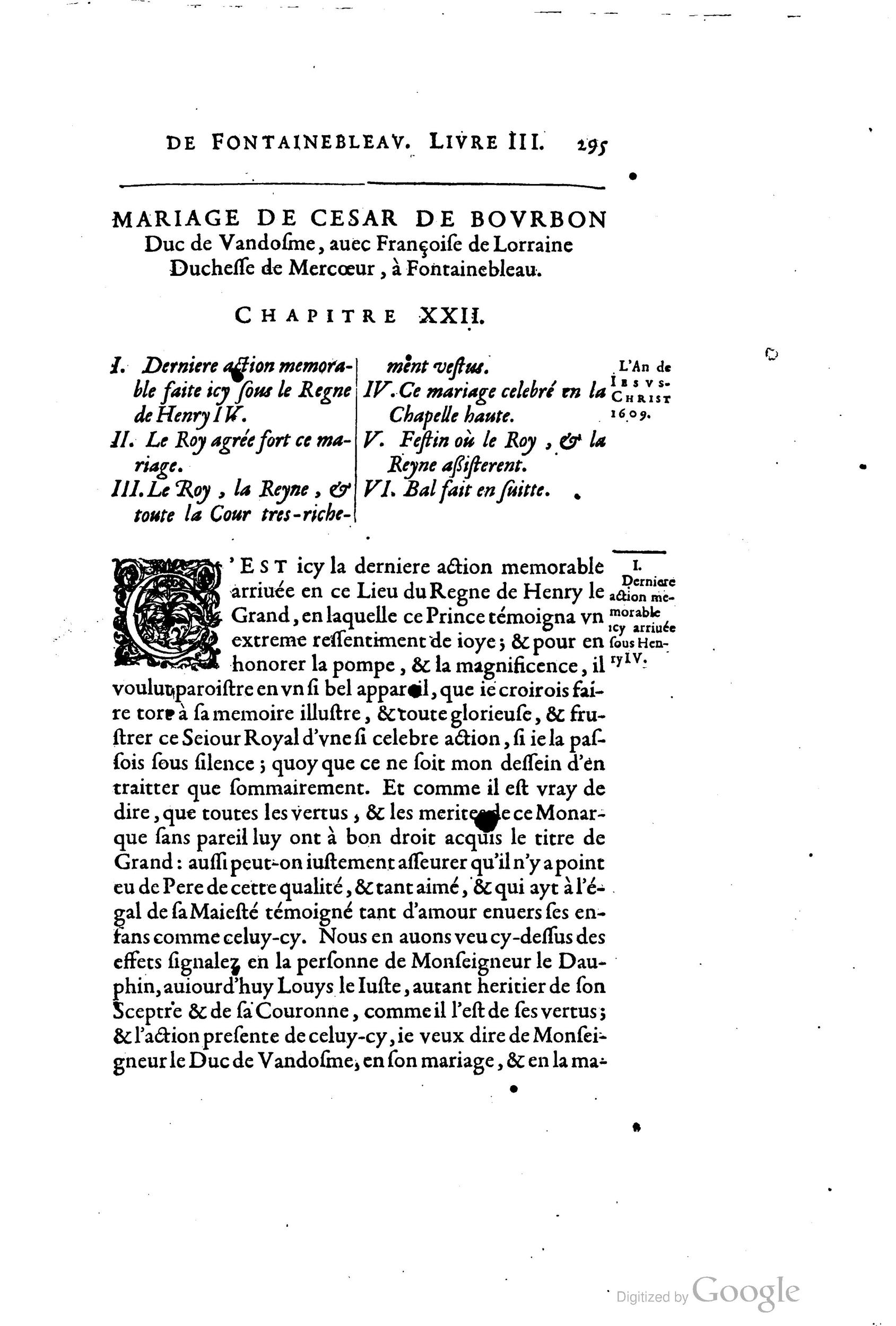 1642 - Sébastien Cramoisy - Trésor des merveilles de la maison royale de Fontainebleau - BM Lyon 1642 - Sébastien Cramoisy - Trésor des merveilles de la maison royale de Fontainebleau - BM Lyon