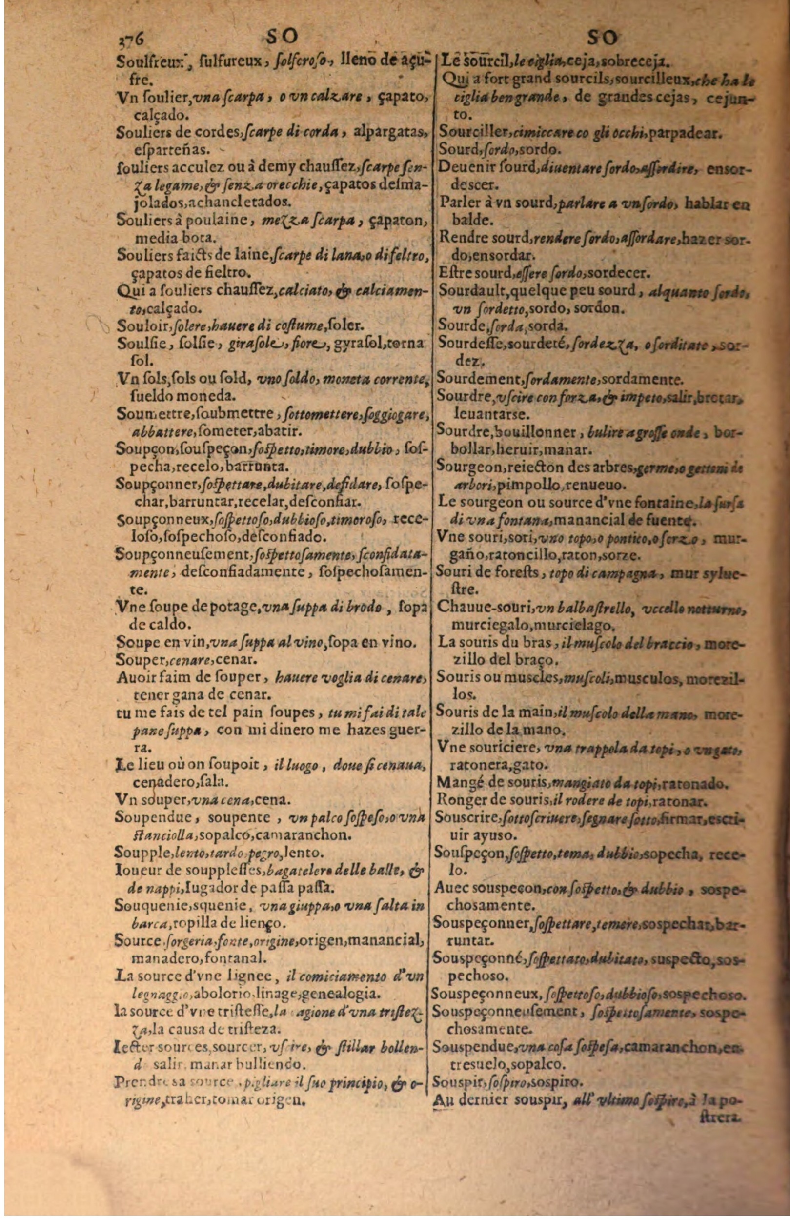 1616 - Pierre de la Rovière - Trésor des trois langues (Seconde partie) - BSB Munich