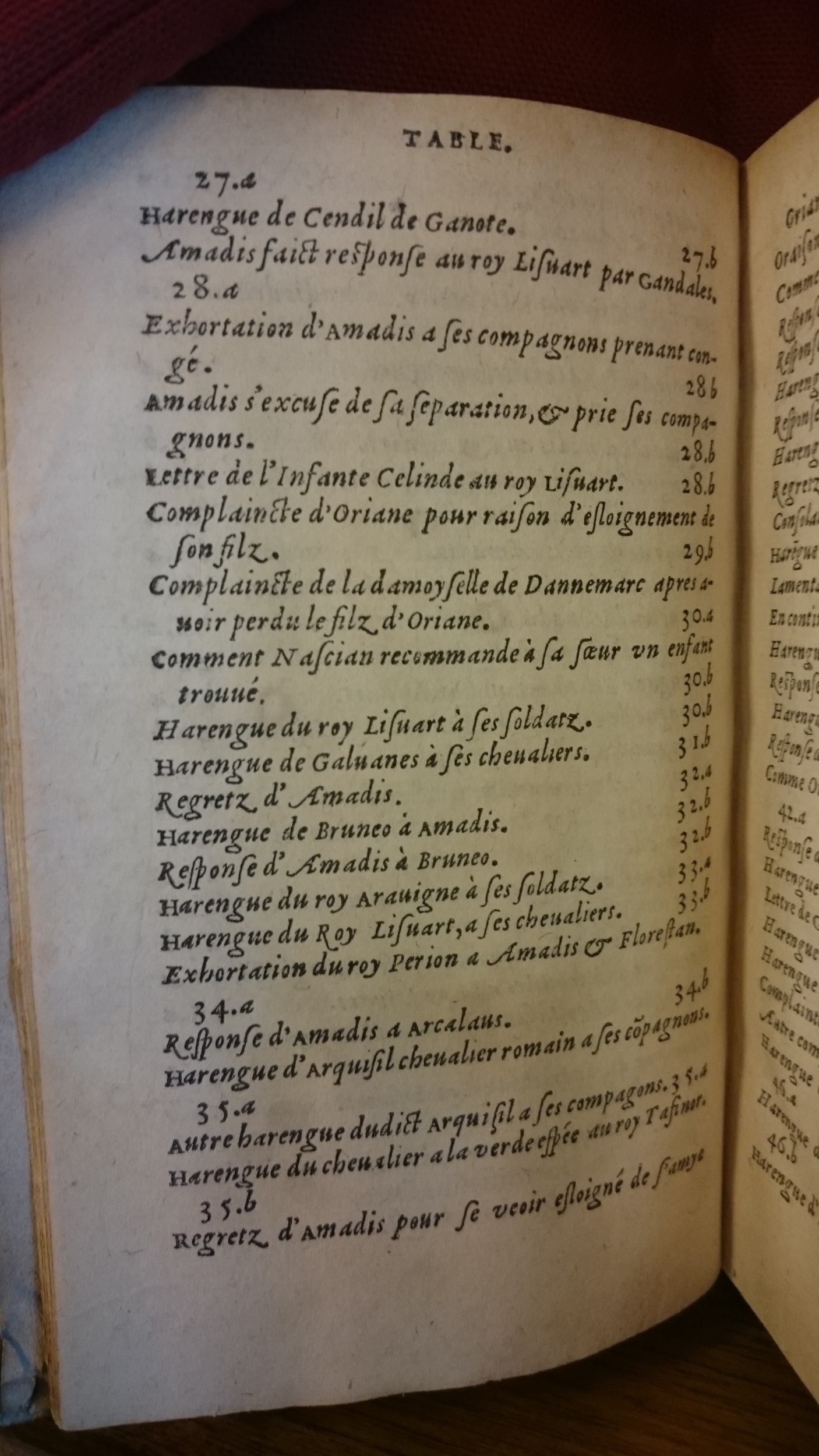 1559 - Jean Longis et Robert Le Mangnier - Trésor des Amadis - BM Lyon