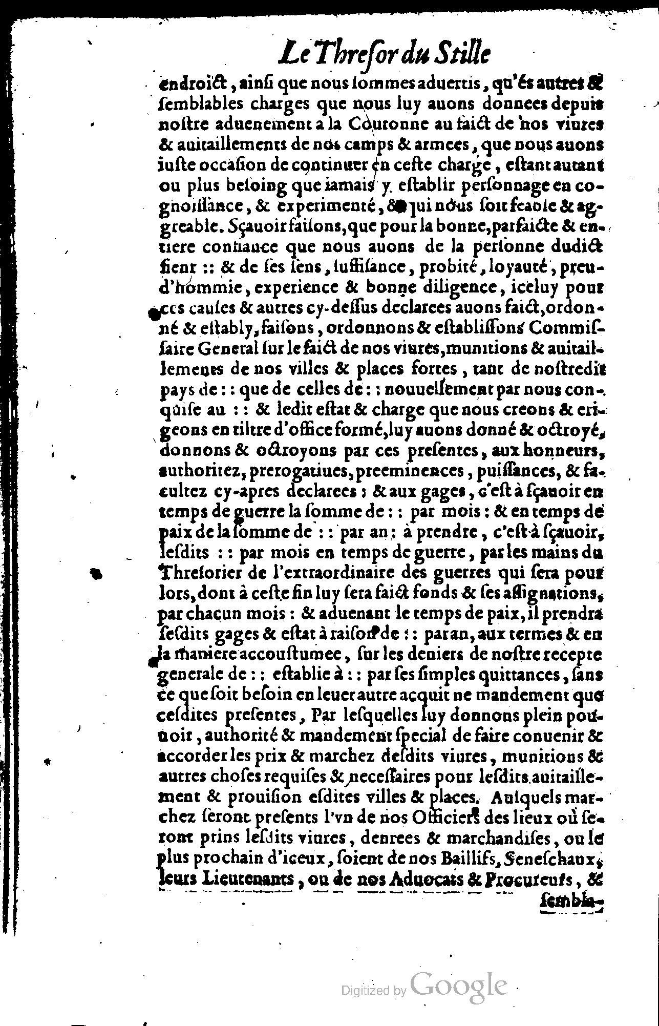1614 - Jean Richer - Trésor du nouveau style et protocole de la chancellerie de France - BSB Munich