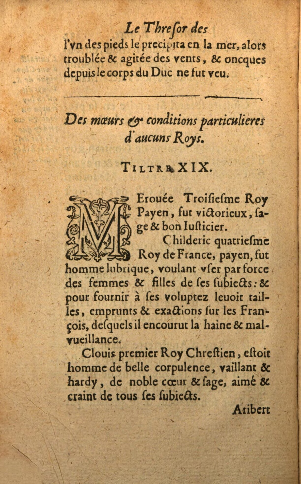 1639 - Jean Corrozet - Trésor des histoires de France - BSB Munich
