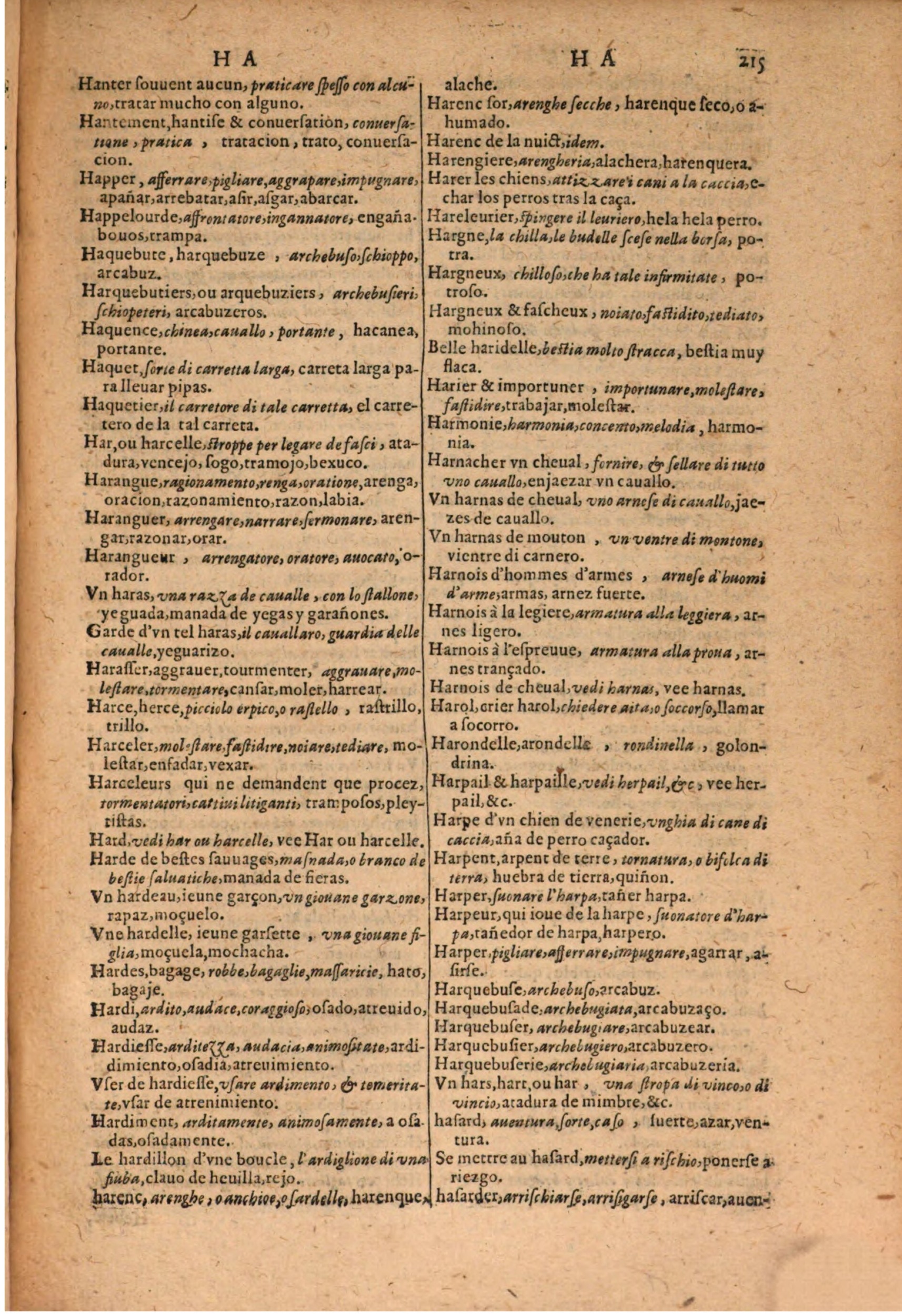 1616 - Pierre de la Rovière - Trésor des trois langues (Seconde partie) - BSB Munich