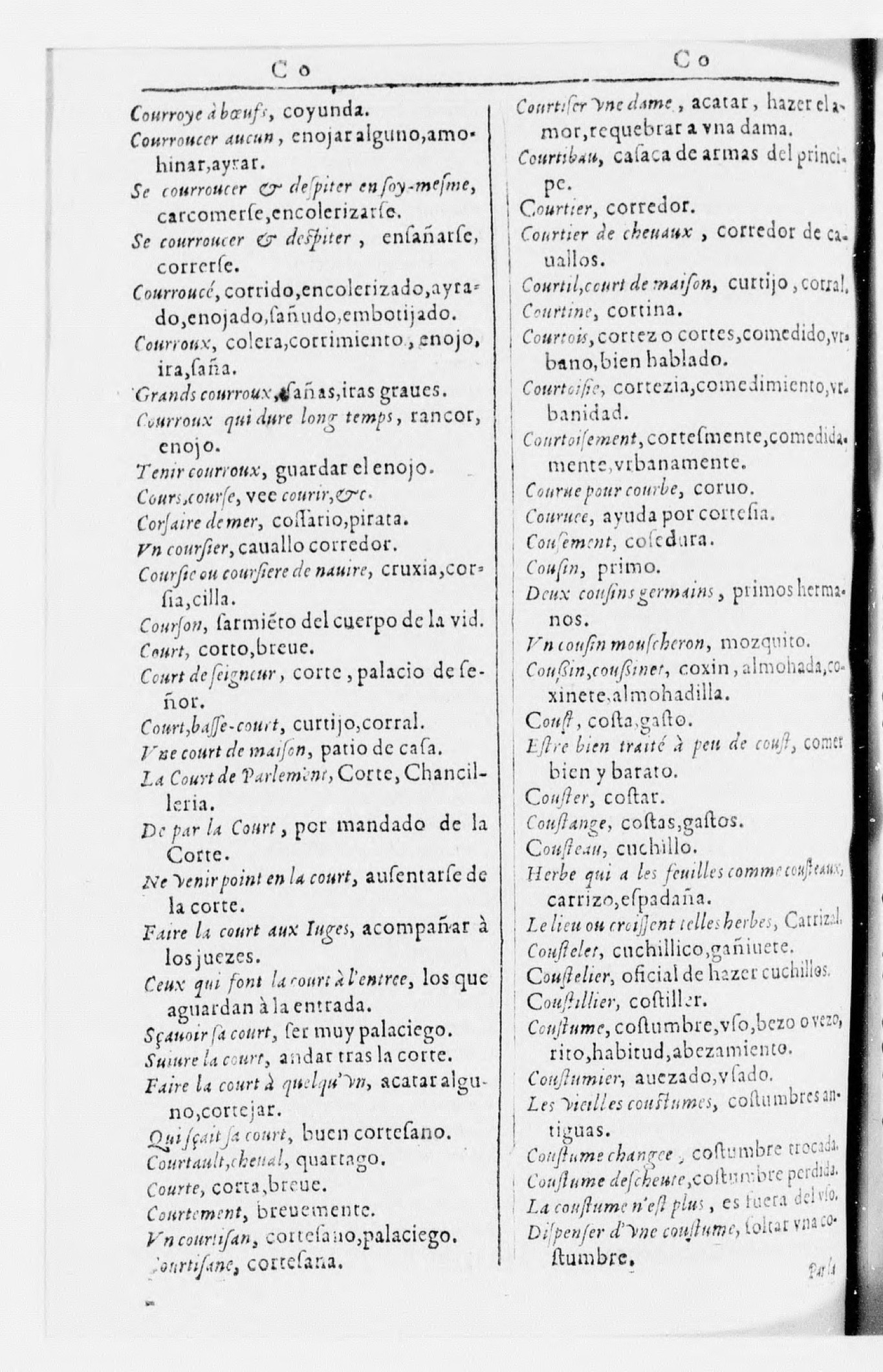 1616 - Veuve Marc Orry - Trésor des deux langues espagnole et française (Seconde partie) - BnF 1616 - Veuve Marc Orry - Trésor des deux langues espagnole et française (Seconde partie) - BnF