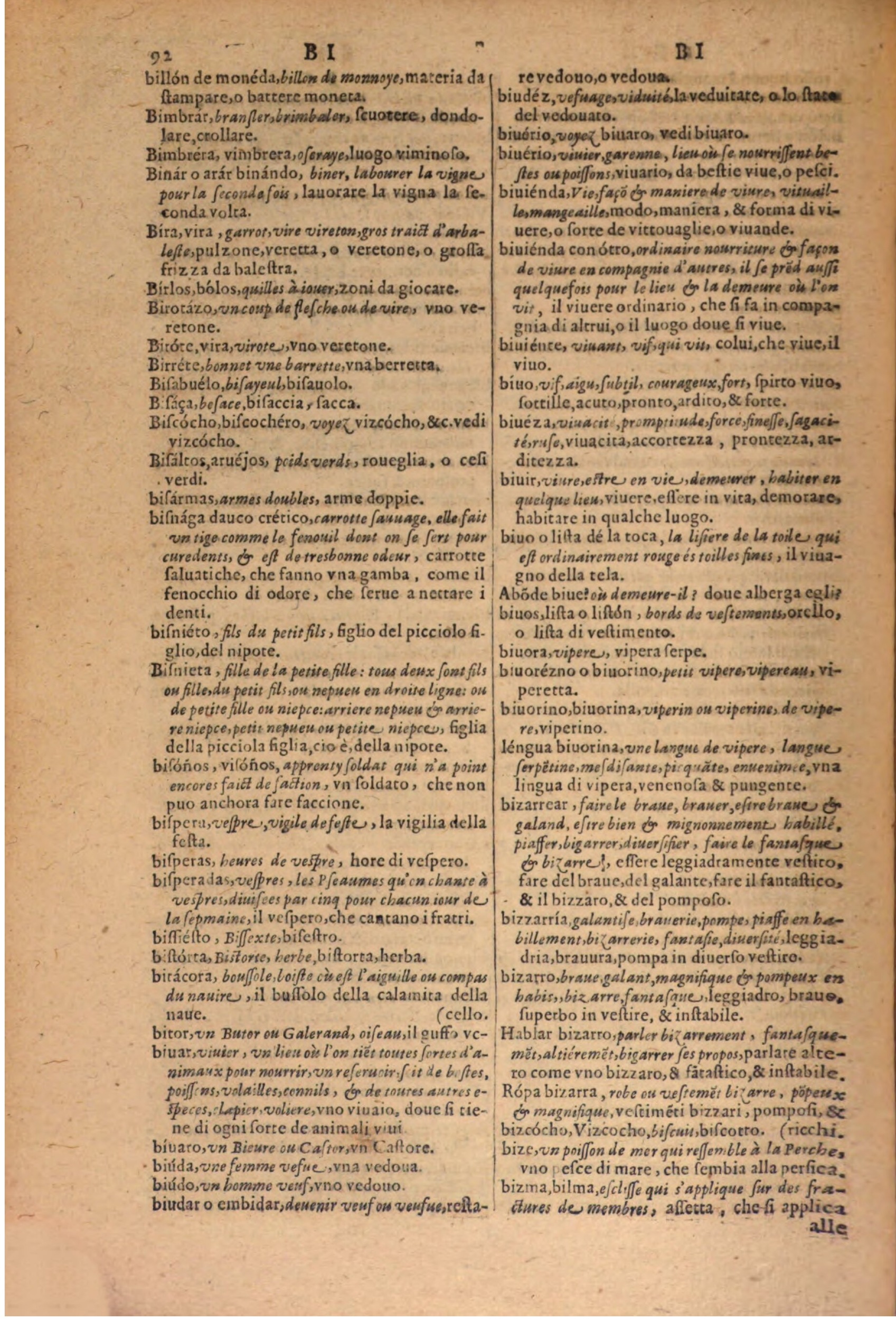 1606 Samuel Crespin Thresor des trois langues, francoise, italiene et espagnolle - BSB-106.jpeg