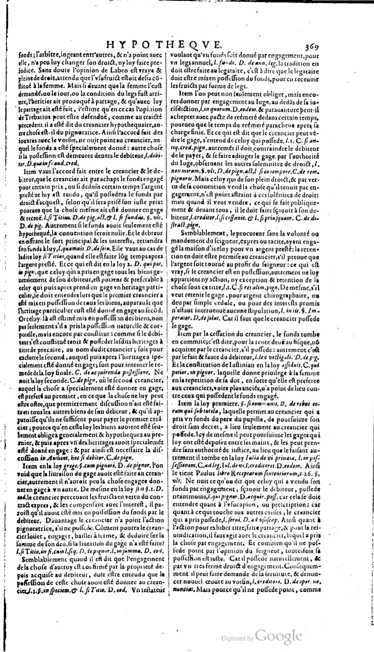 1629 - Veuve Nicolas Buon - Trésor du droit français (21754 T. 2) - BM Lyon