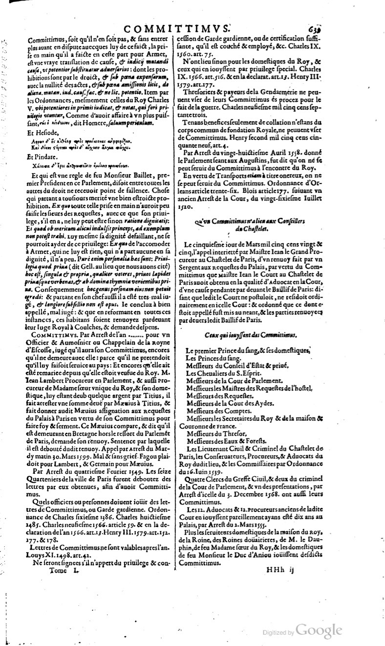 1629 - Veuve Nicolas Buon - Trésor du droit français (29620 T. 1) - BM Lyon