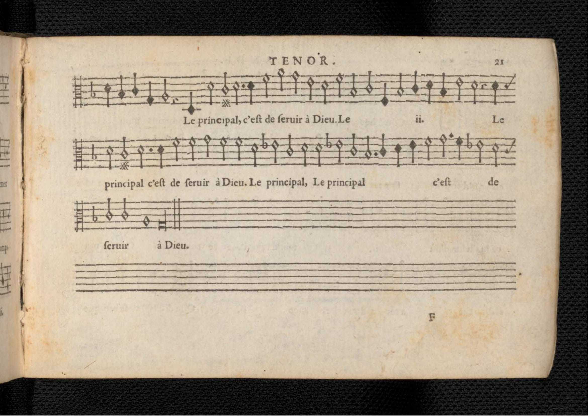 1576 - [Pierre de Saint-André] - Trésor de musique d’Orlande de Lassus Tenor - KBR Bruxelles