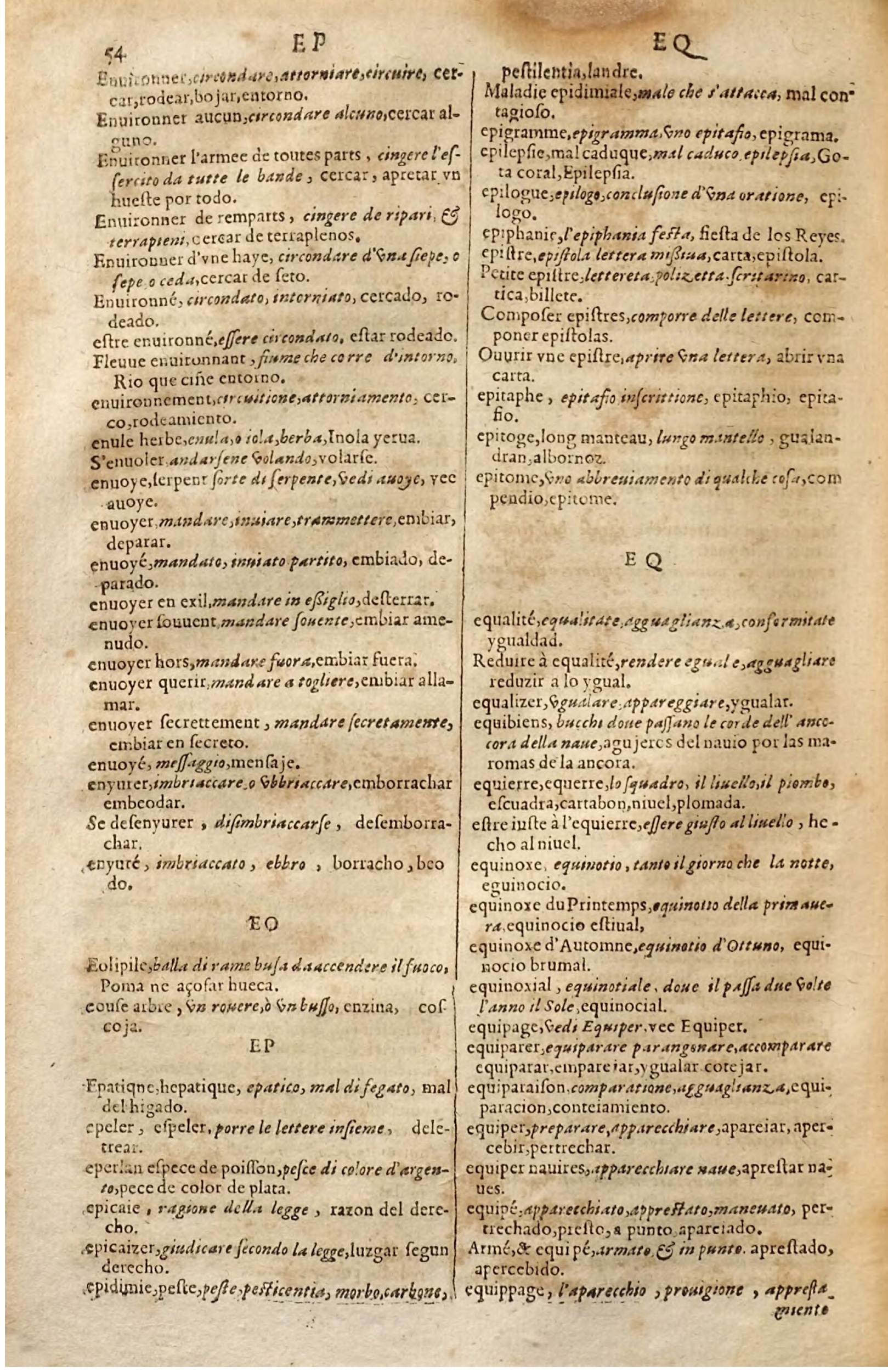 1627 - Jacques Crespin - Trésor des trois langues (Seconde partie) - Regensburg