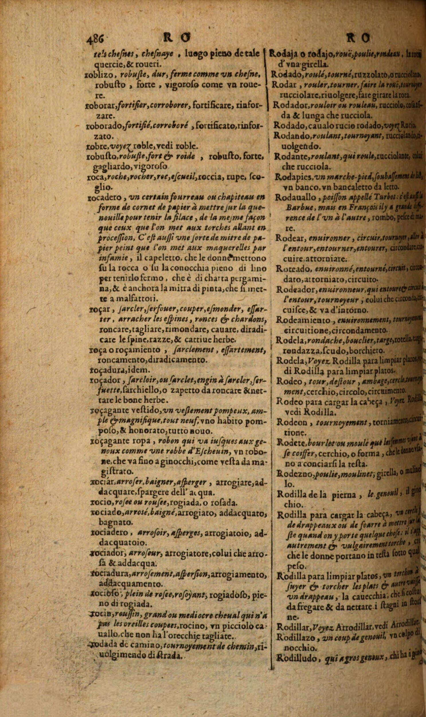 1617 - Samuel Crespin - Trésor des trois langues espagnole, française et italienne (Première partie) - Regensburg