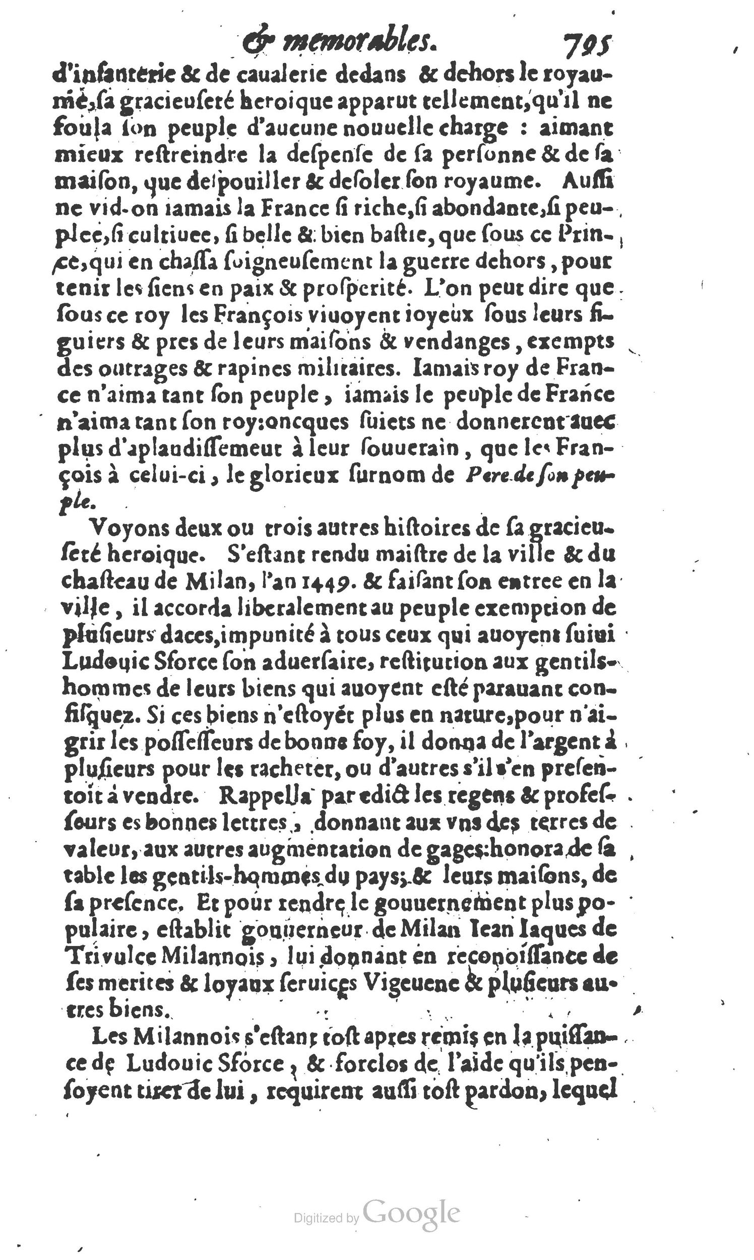 1610 - Paul Marceau - Trésor d’histoires admirables et mémorables - Princeton