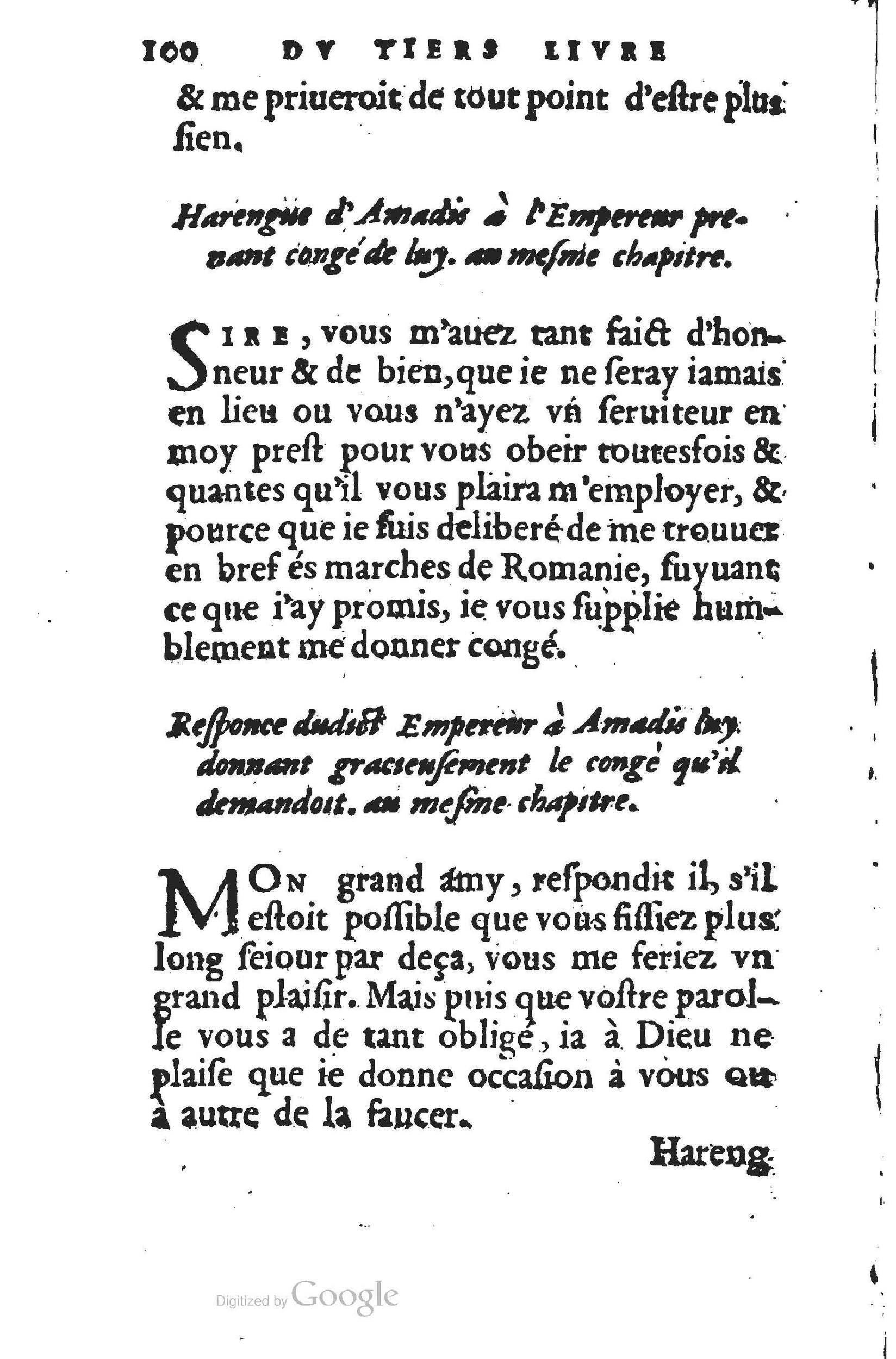 1560 - Jean d’Ogerolles et Gabriel Cotier Lyon - Trésor des Amadis - BSB Munich