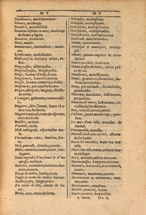 1607 - Marc Orry - Trésor des deux langues espagnole et française (Première et Seconde parties) - ÖNB Wien 1607 - Marc Orry - Trésor des deux langues espagnole et française (Première et Seconde parties) - ÖNB Wien
